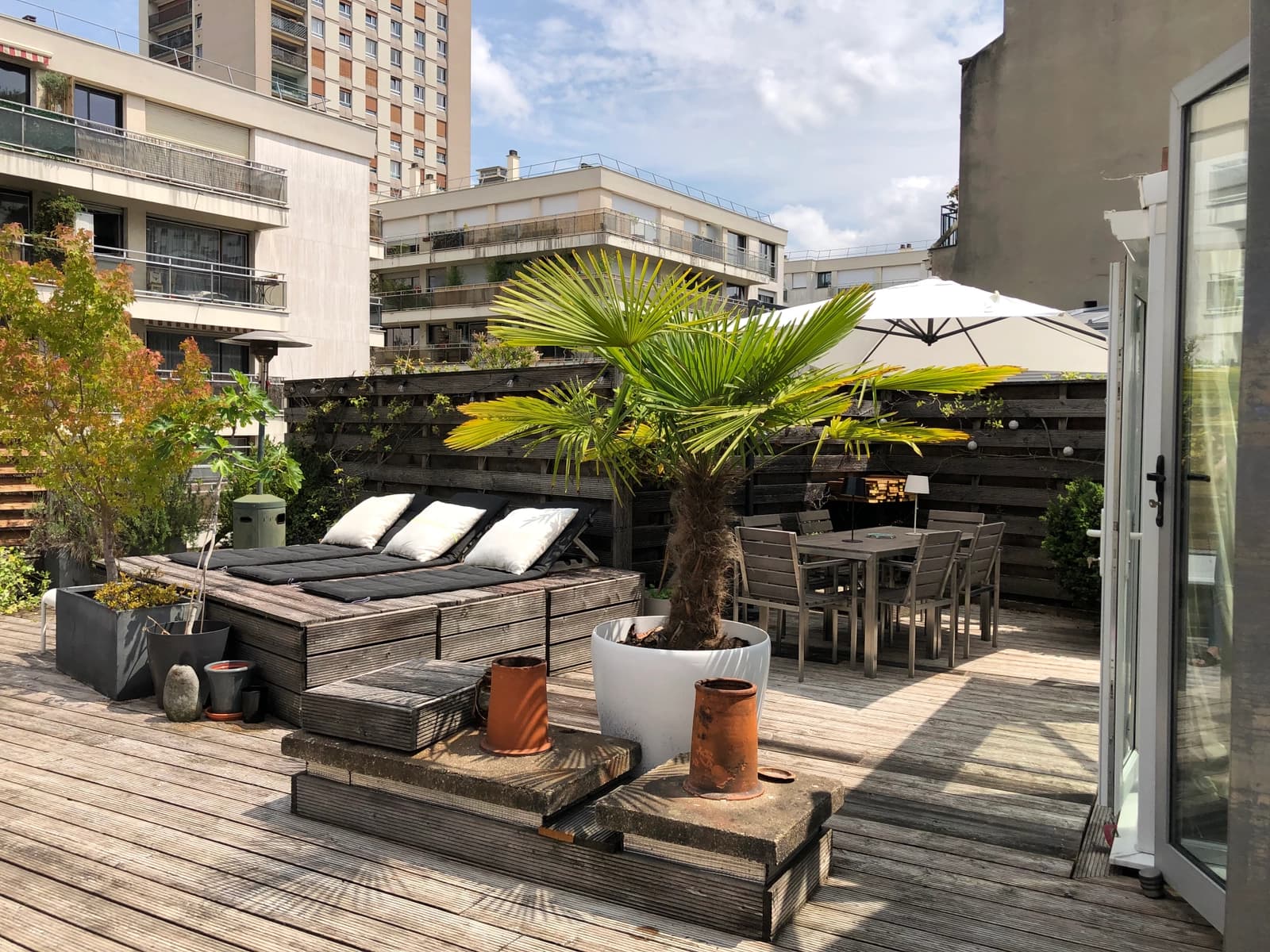Salle de réunion dans Jourdain: lieu avec toit-terrasse et coin grillades - 1