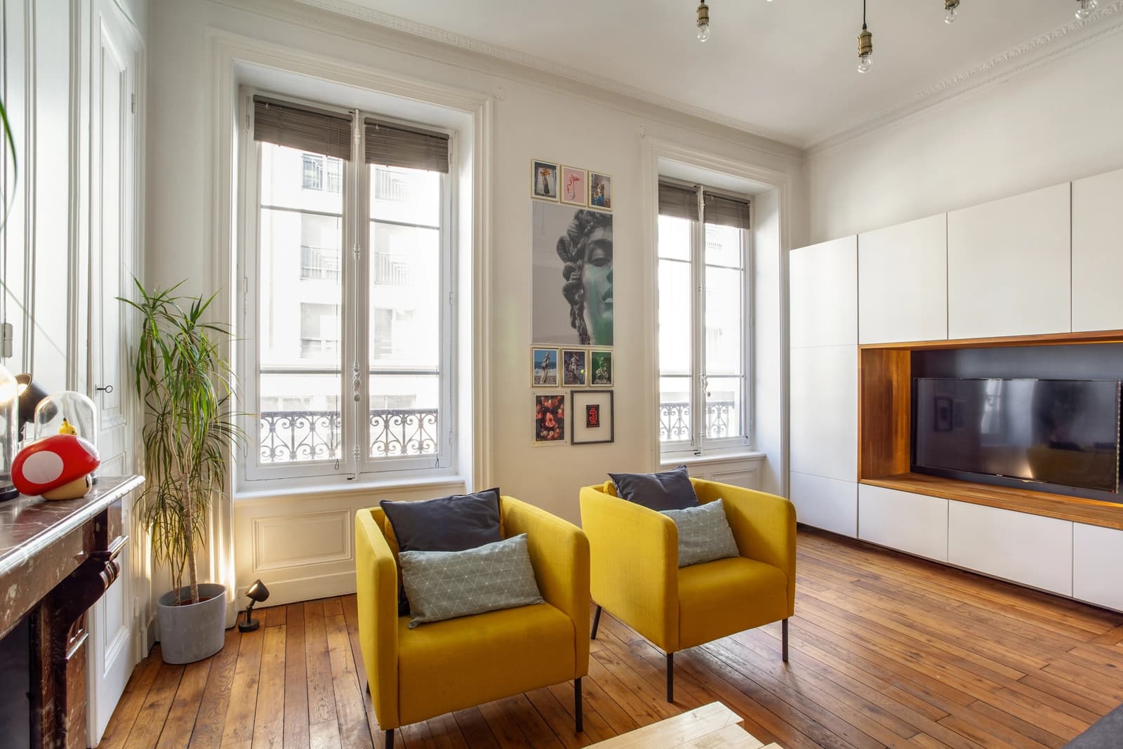 Living room in Superb Haussmanian apartment near the banks of the Rhône River - 1