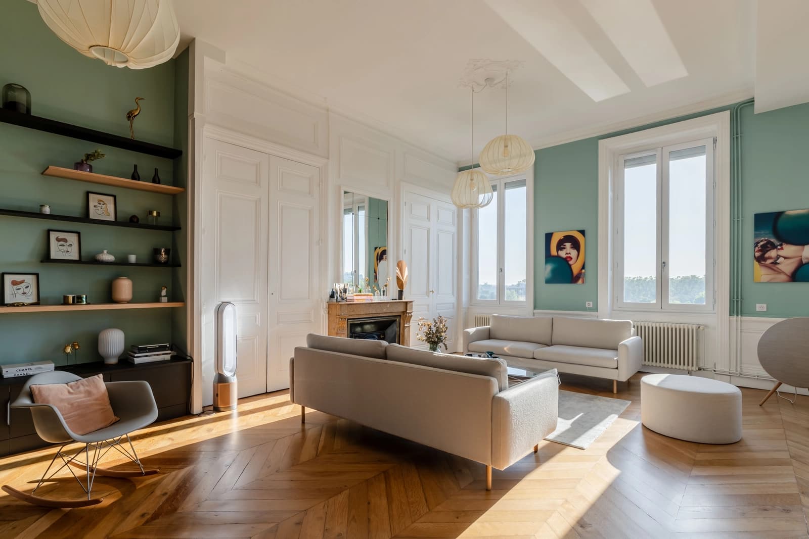 Espace Haussmannien avec vue sur le Rhône et le Parc - 2
