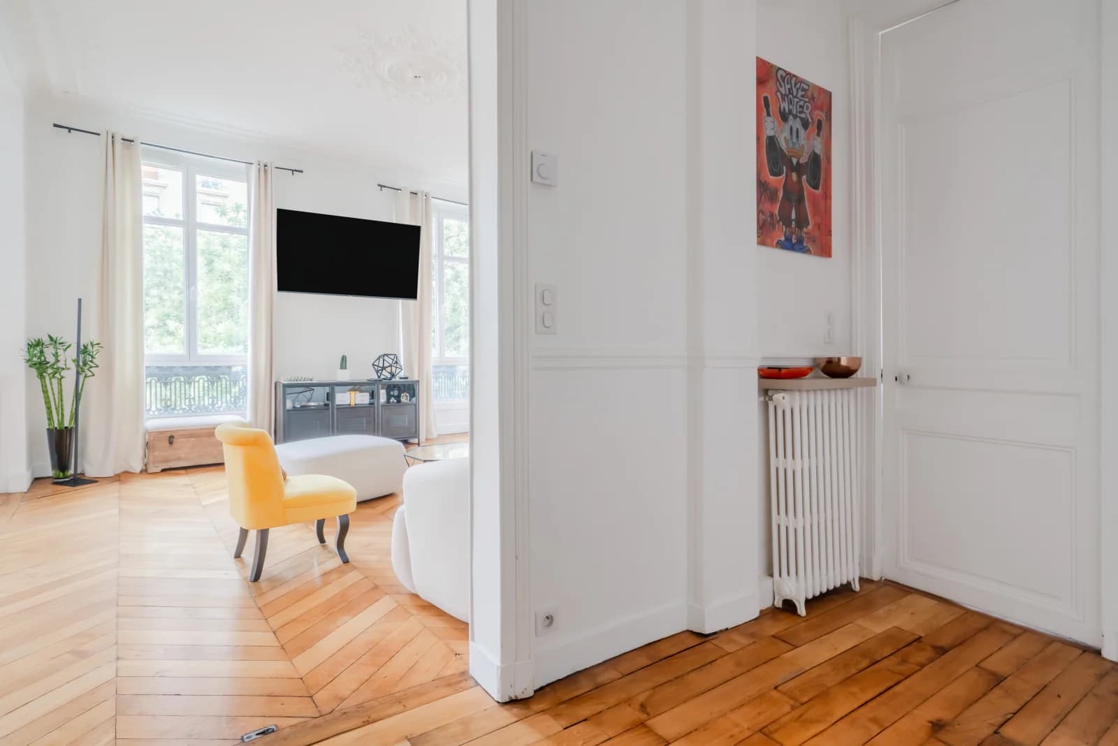 Space Large bright Haussmann apartment Paris 17 - 4