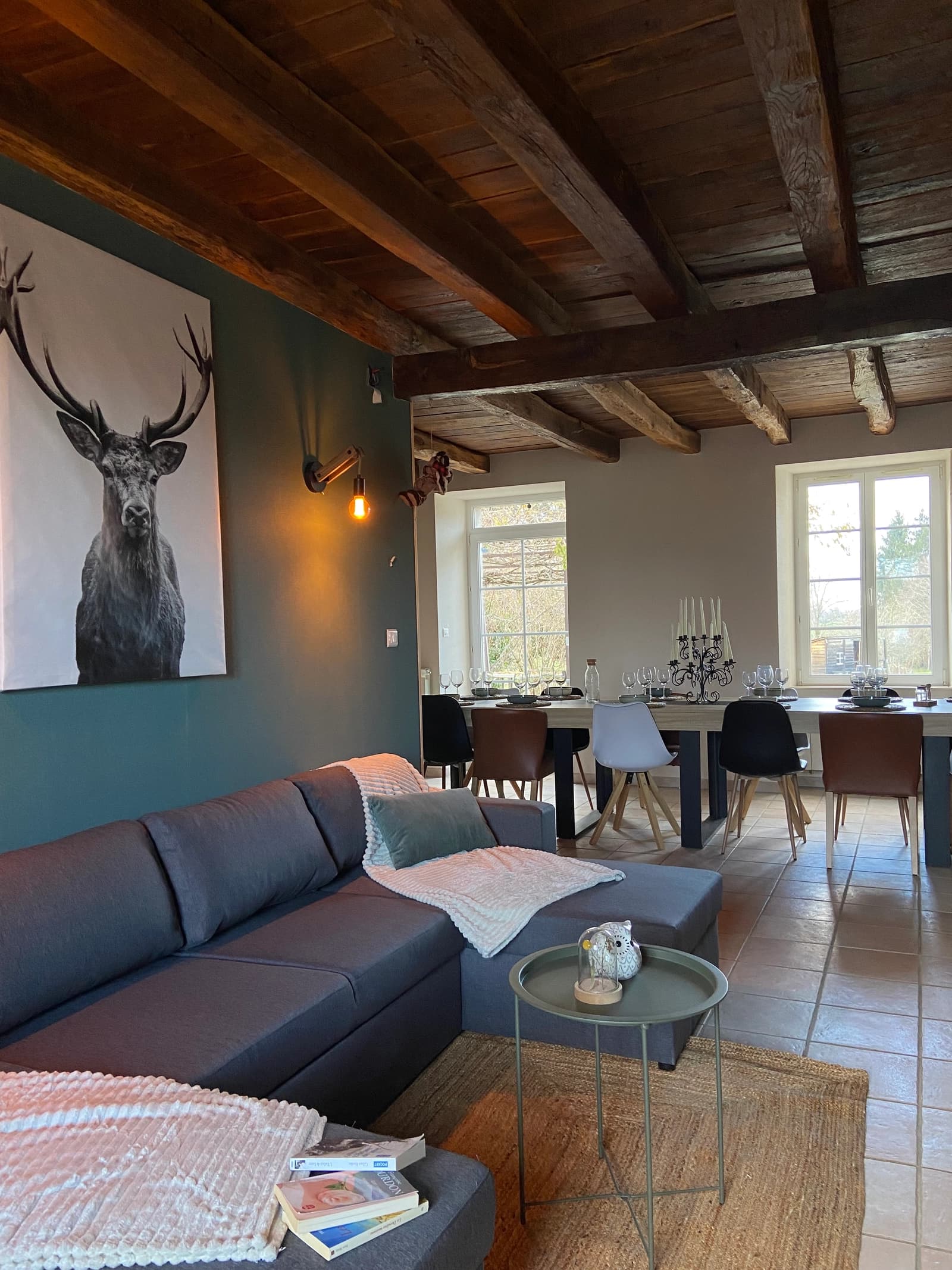 Living room in 300m² mansion - 1