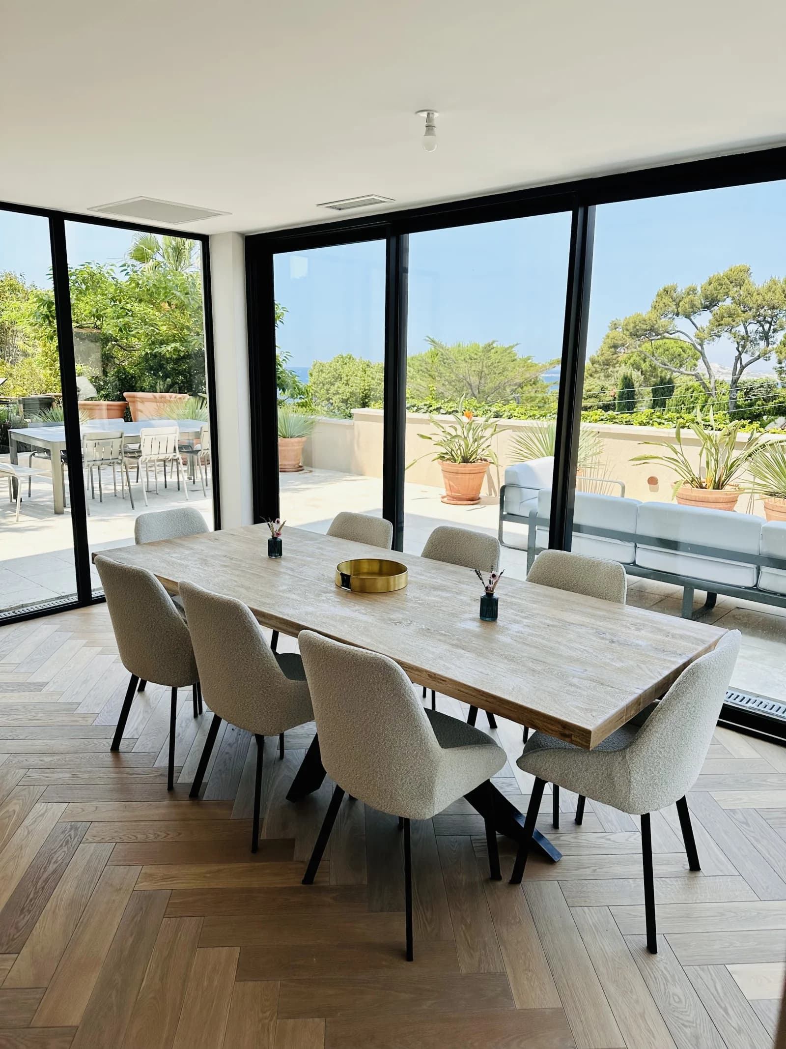 Appartement jardin vue mer