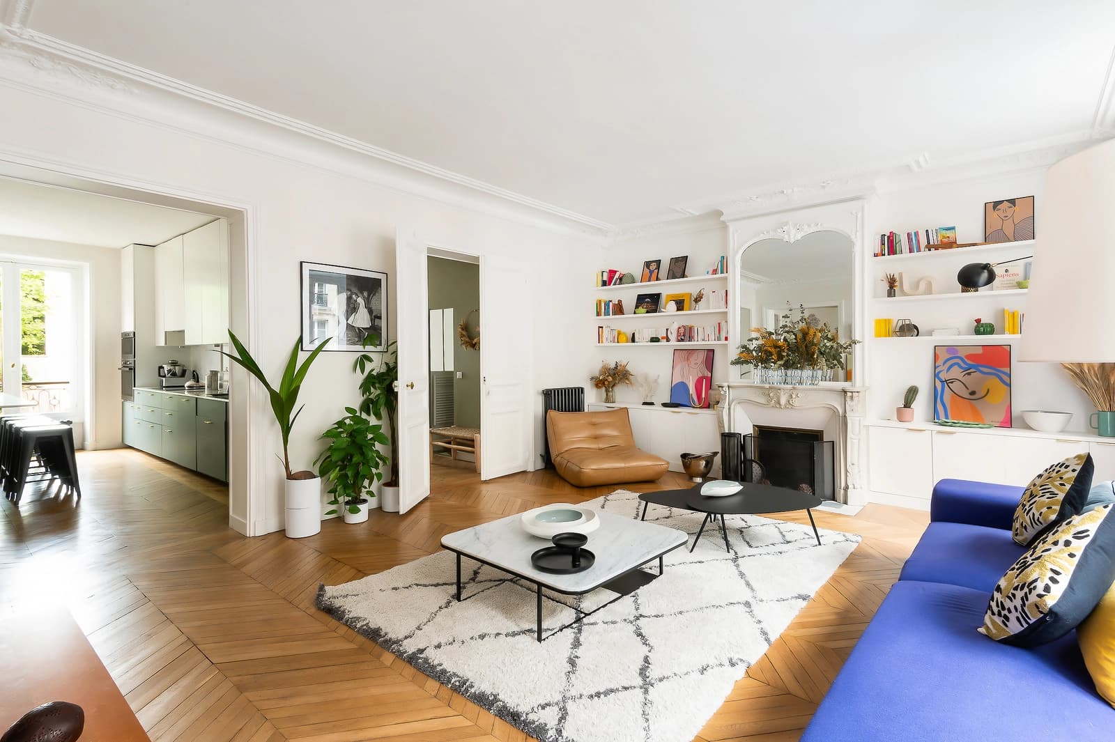 Salon dans Magnifique appart de 135m² près du Jardin du Luxembourg - 0