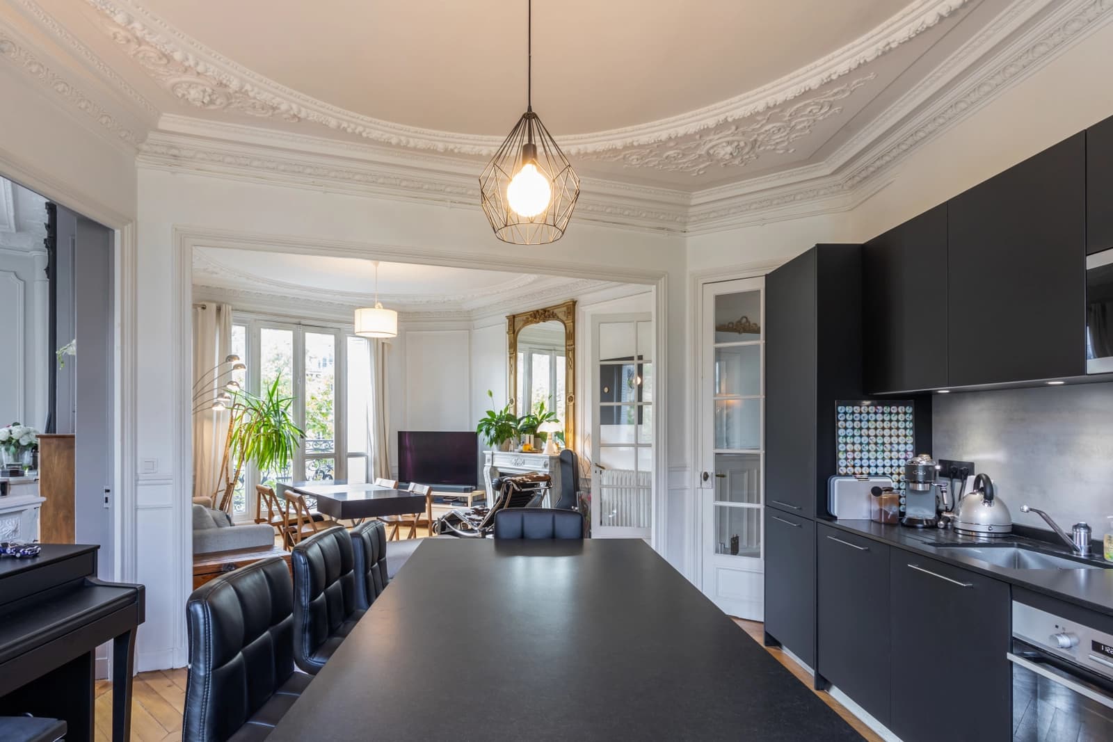 Salle de réunion dans Appartement de type Haussmannien, très grande clarté - 1