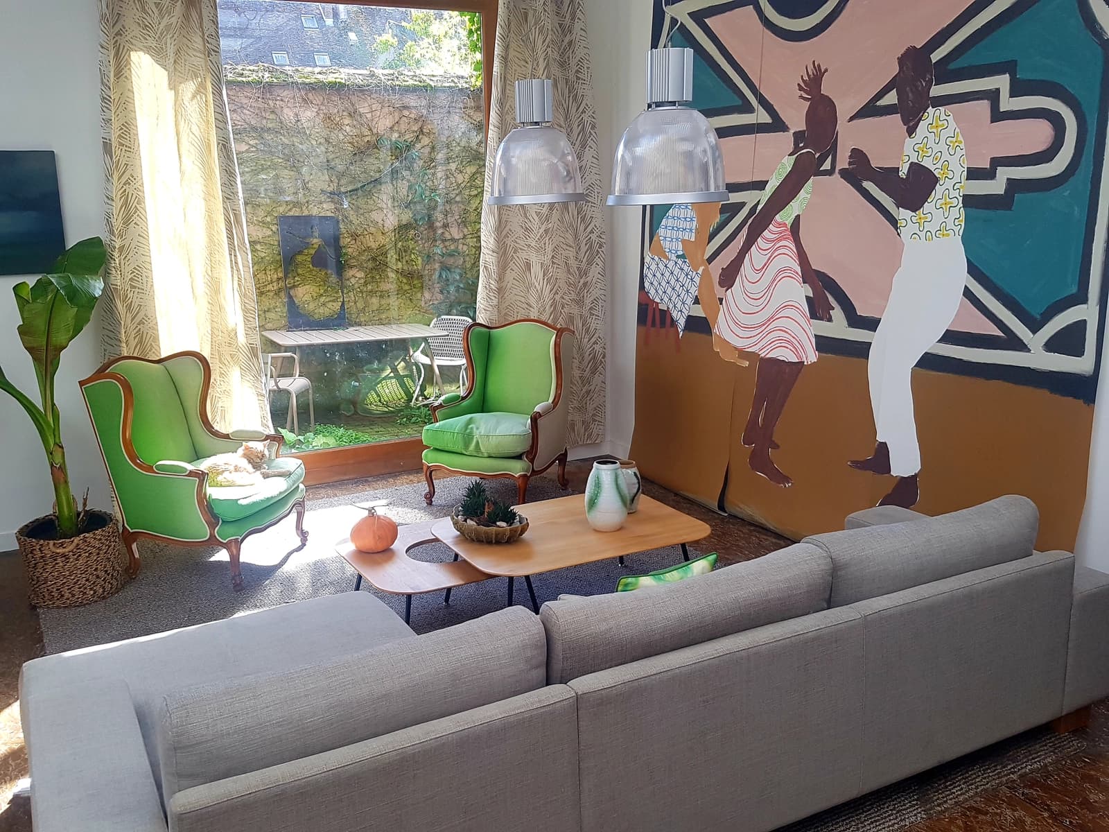 Living room in Loft in former mansion - 1