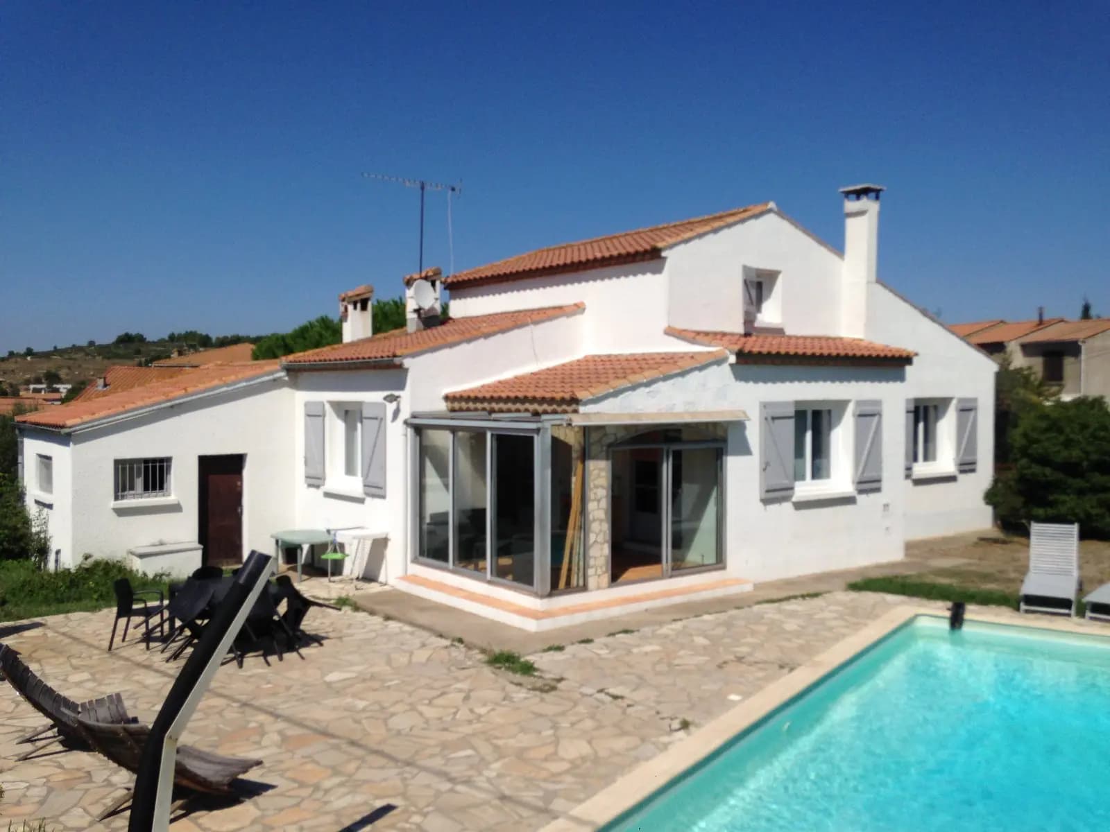 Salle de réunion dans Villa avec vue, cadre idyllique, Wifi et piscine - 1
