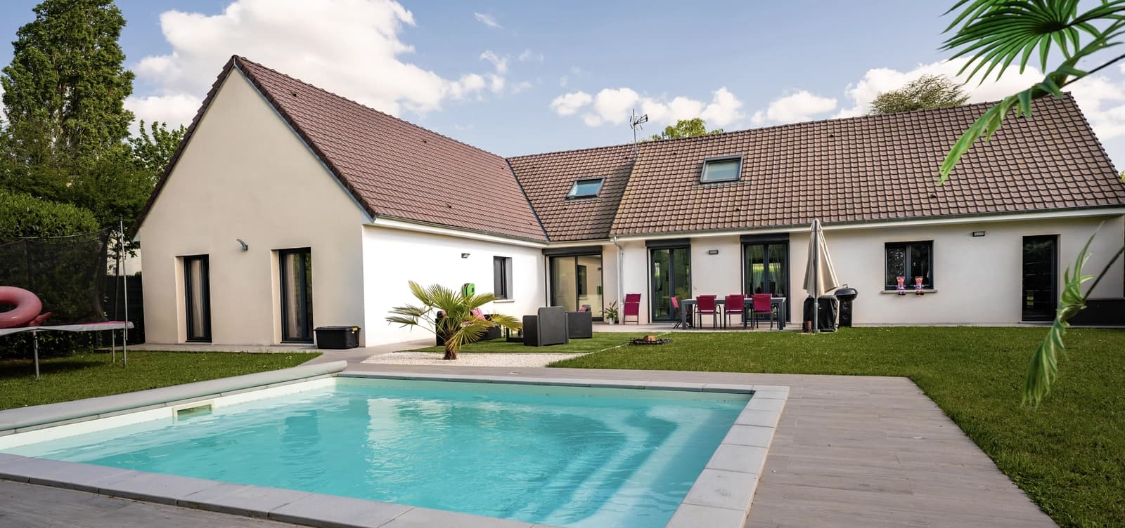 Salle de réunion dans Villa actuelle (8P), bassin privé et intimité totale - 1