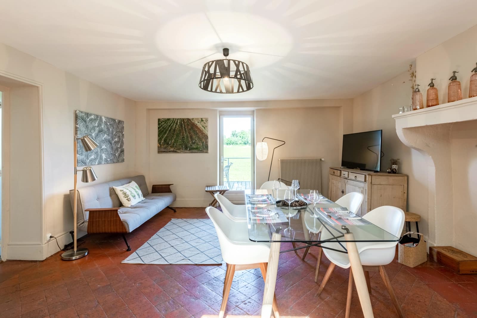 Salle de réunion dans Demeure en pierre au coeur des vignes, avec piscine - 0