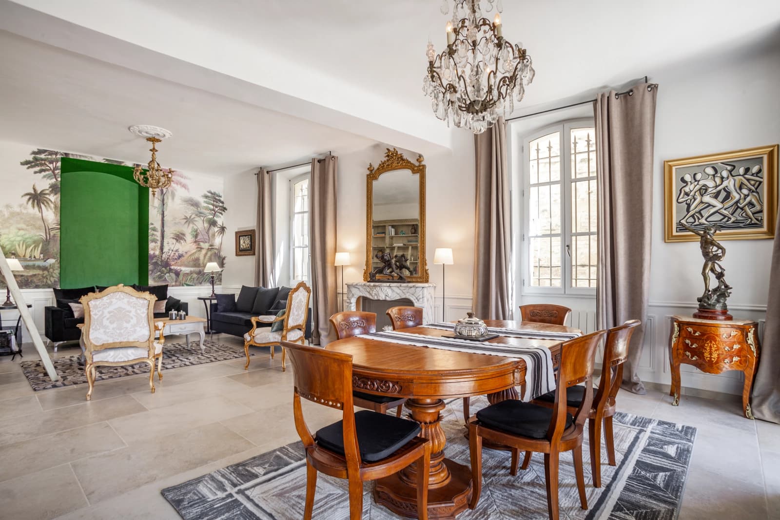 Meeting room in Bourgeois loft-style apartment near Aix - 1