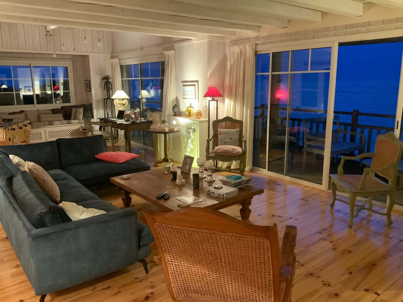 Salon dans Pyla-sur-Mer: villa avec vue imprenable sur l'océan - 1