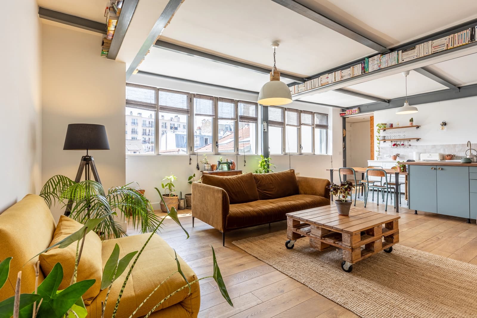 Living room in Loft avec rooftop - 1
