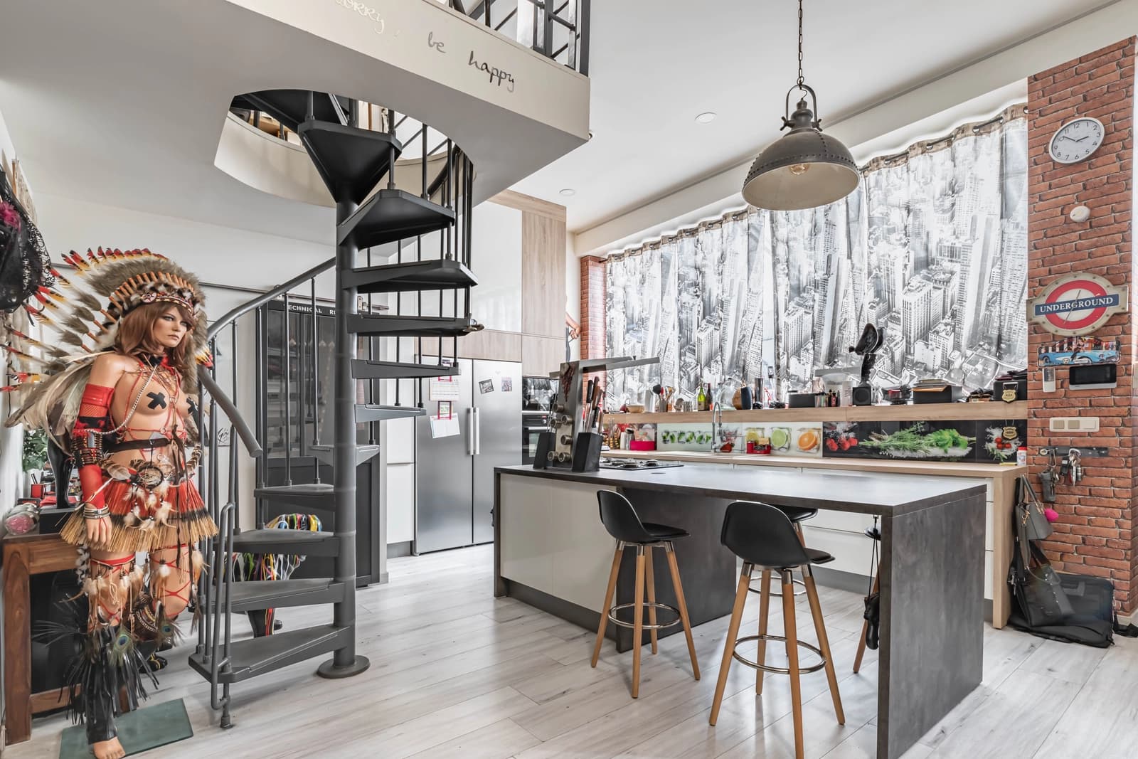 Kitchen in Loft USA - 1