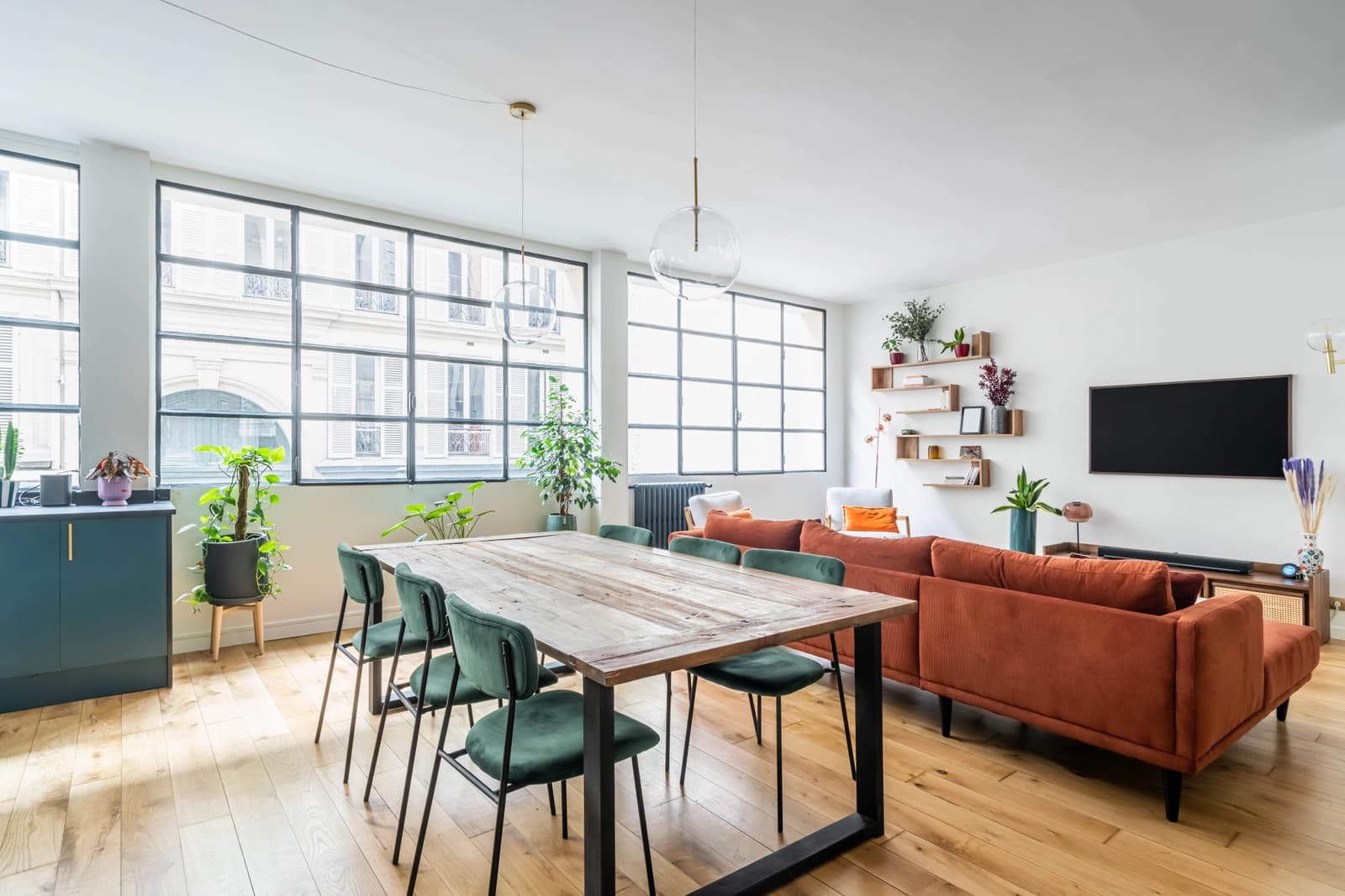Salle de réunion dans Grande pièce de vie - Style cosy et contemporain - 0