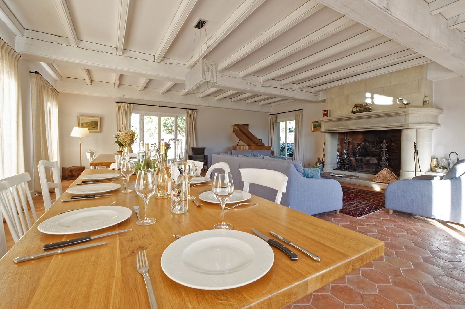 Salle de réunion dans Villa avec piscine nichée au coeur d'un vignoble - 1