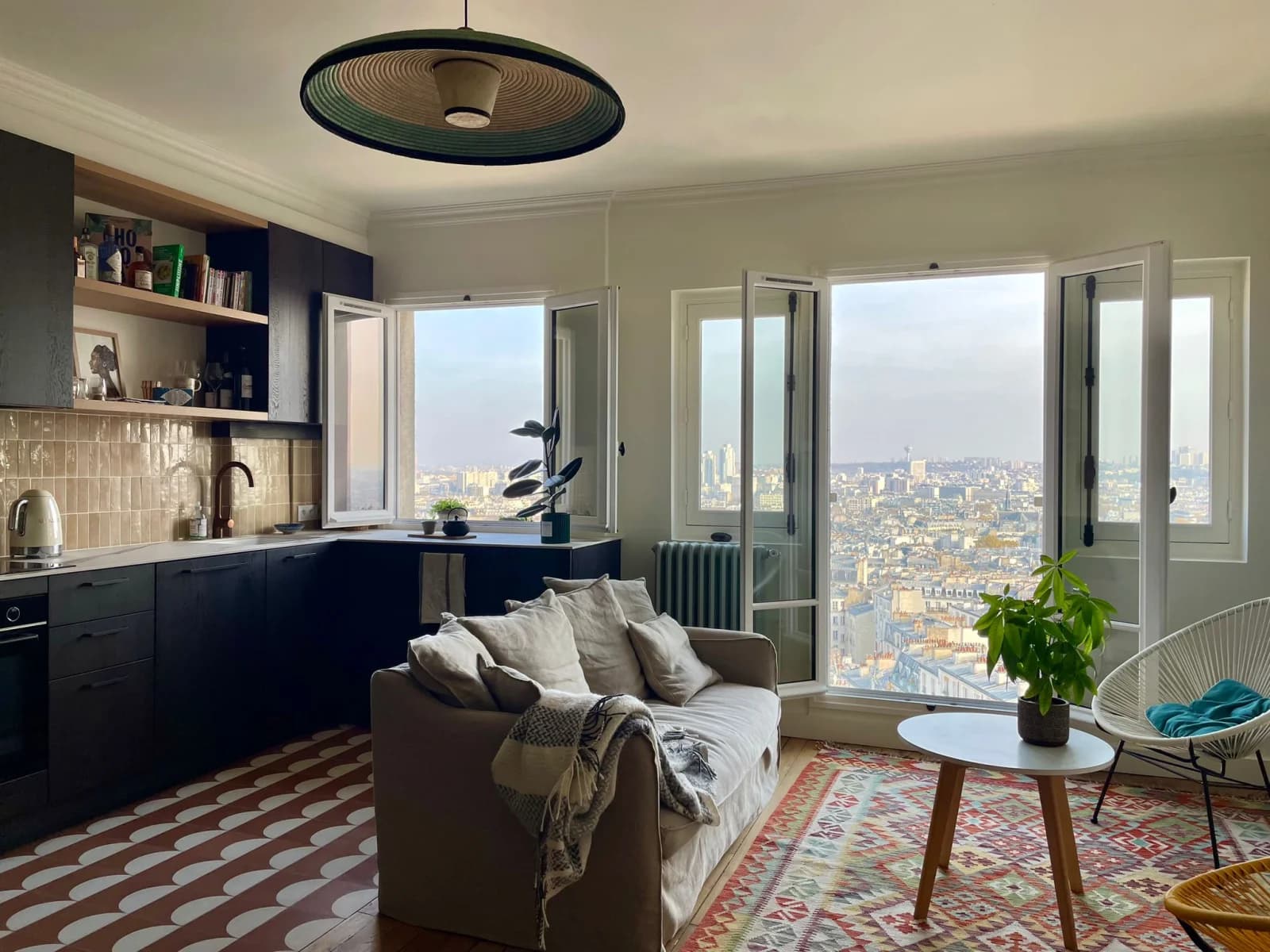 Space Magical view of Montmartre and the Paris skyline - 0