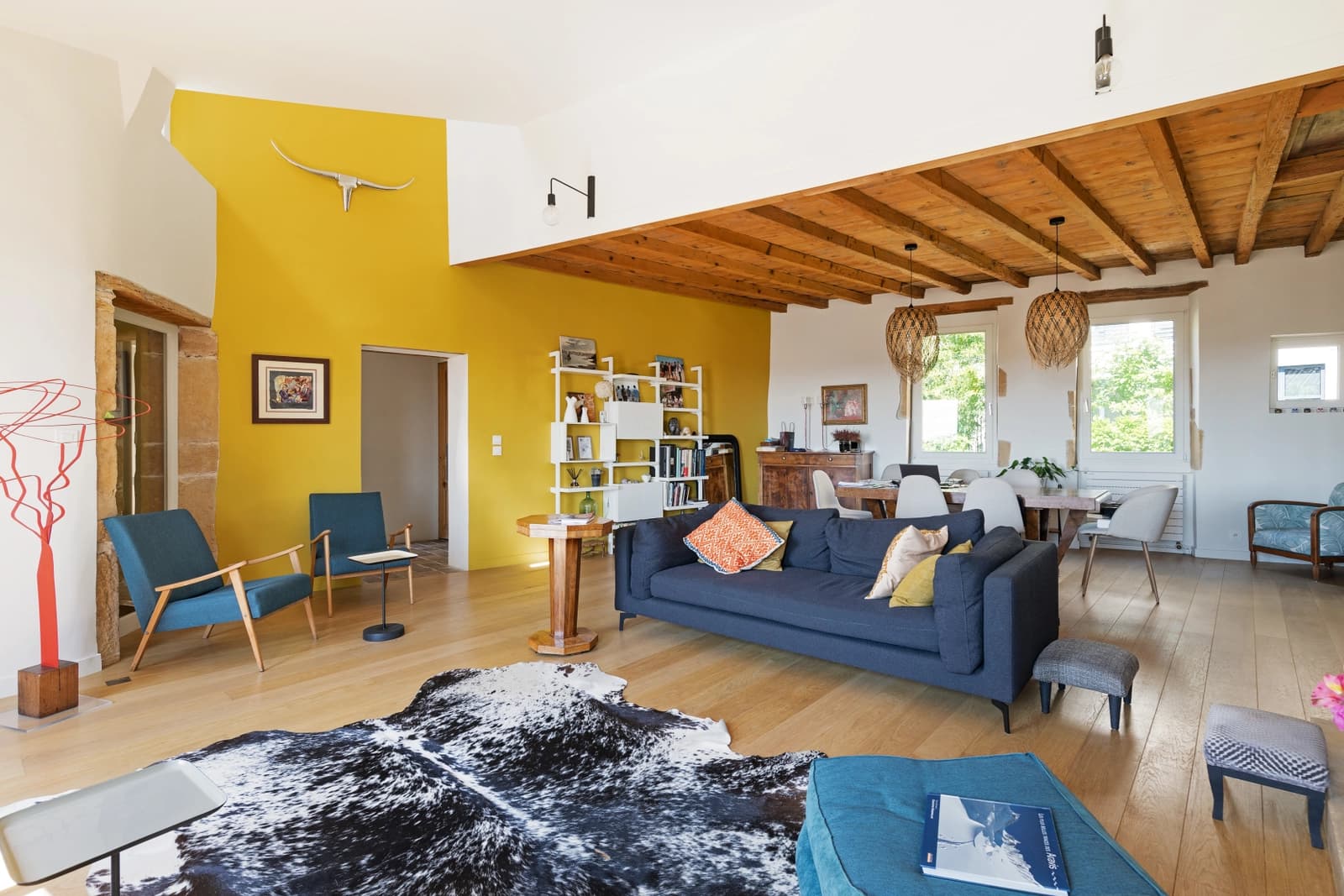 Salon dans Belle maison et son jardin secret au coeur du Vieux Lyon - 1