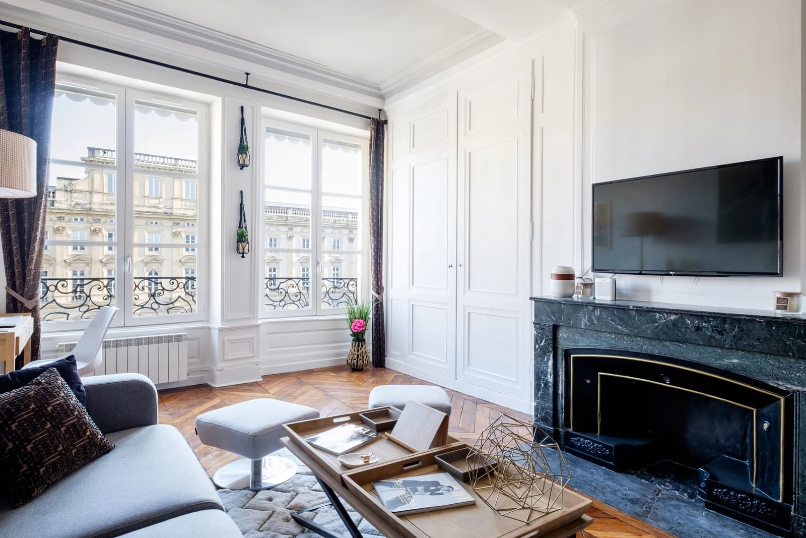 Salon dans Superbe appartement au coeur vibrant du centre de Lyon - 1