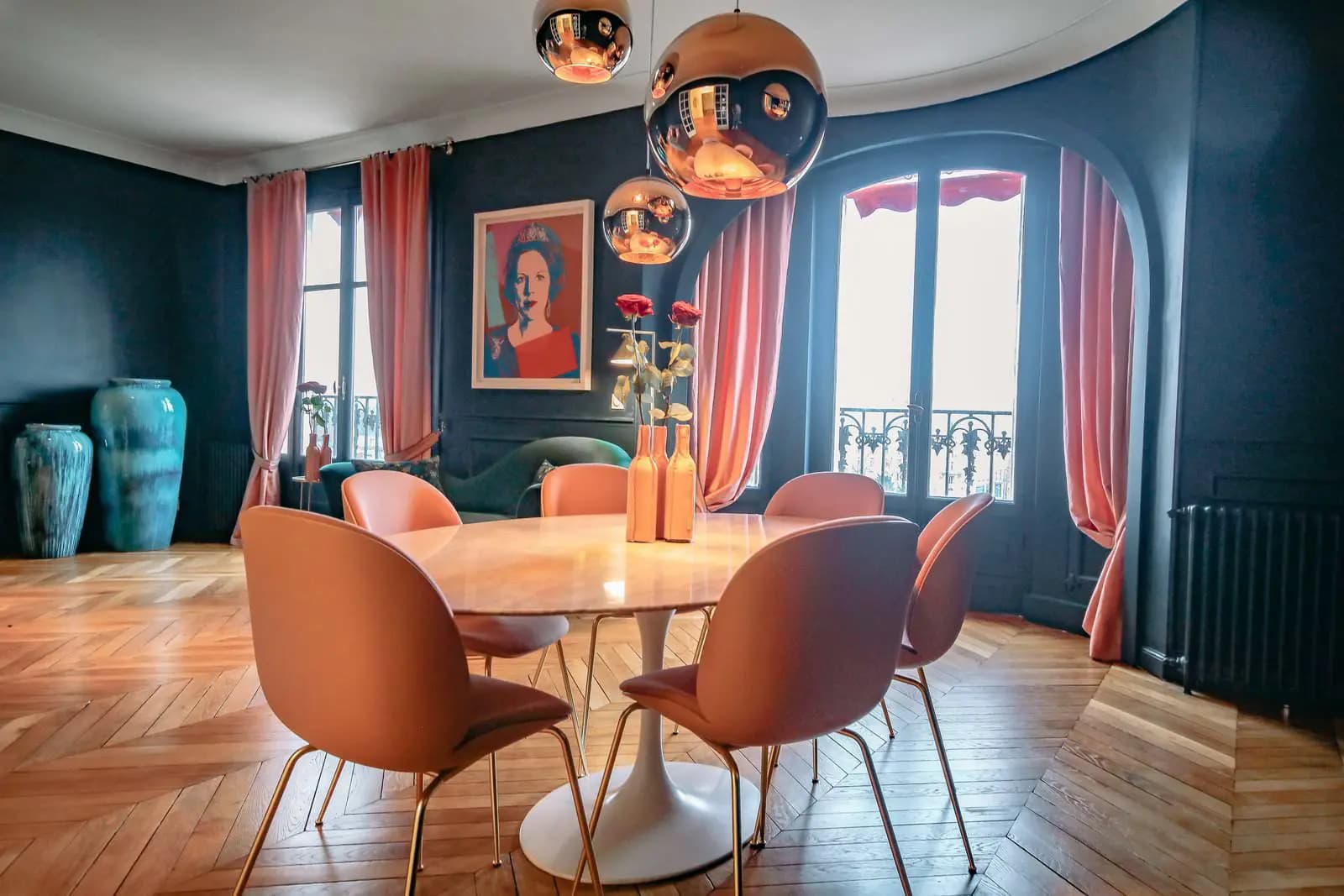 Salle de réunion dans Appartement Haussmannien offrant une vue Tour Eiffel - 1
