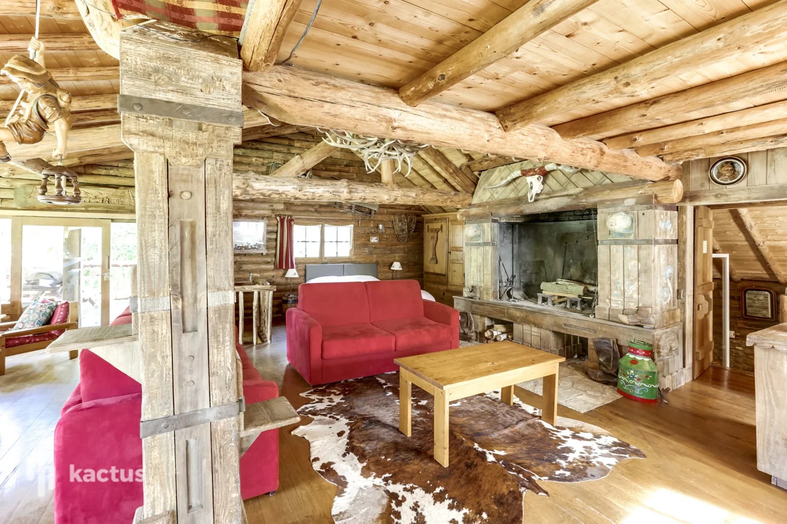 Salon dans Authentique chalet savoyard à seulement 1h de Paris - 1