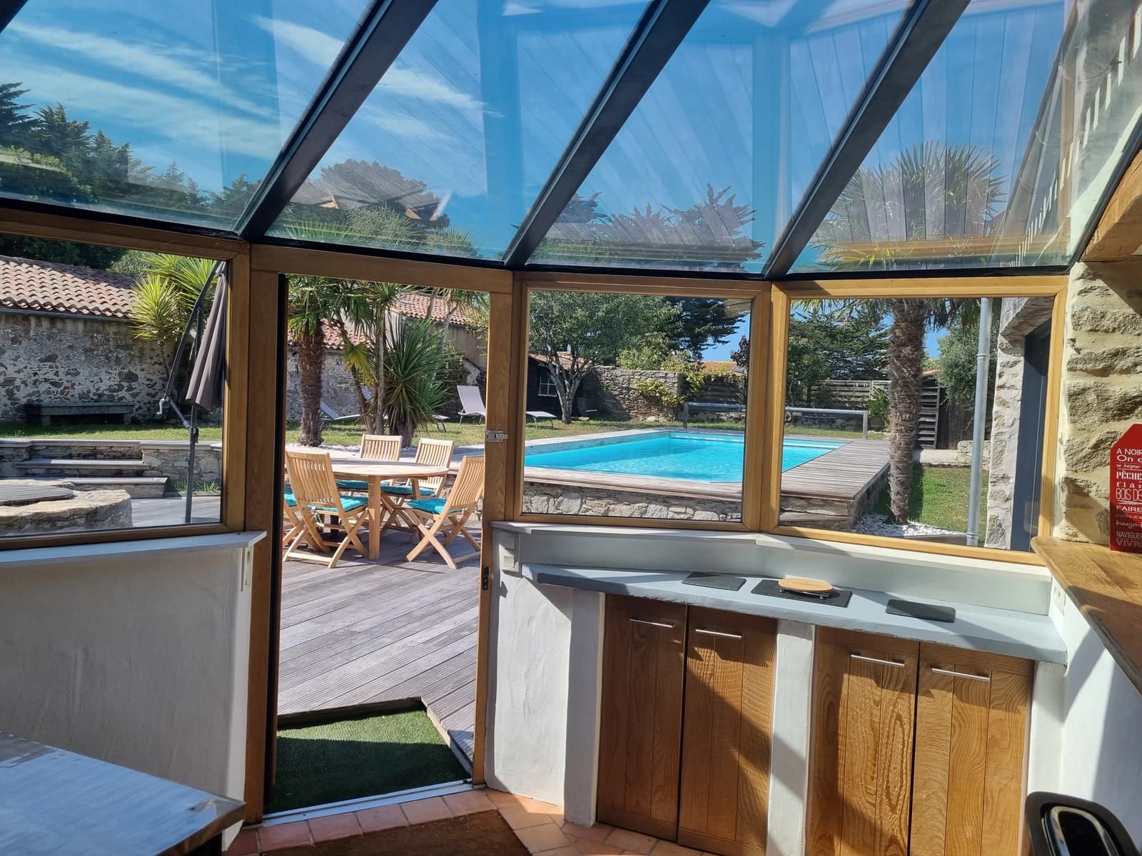 Salle de réunion dans Superbe demeure avec cheminée et piscine chauffée - 1