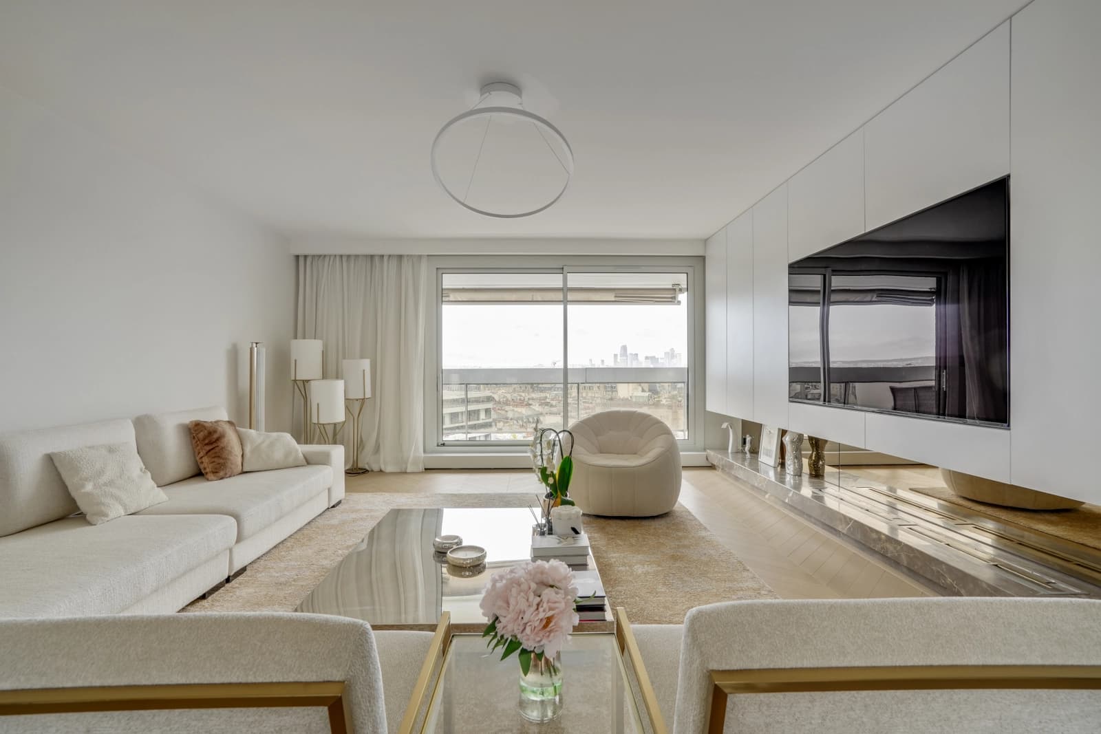 Espace Logement avec vue sur Tour Eiffel et quartier La Défense - 2