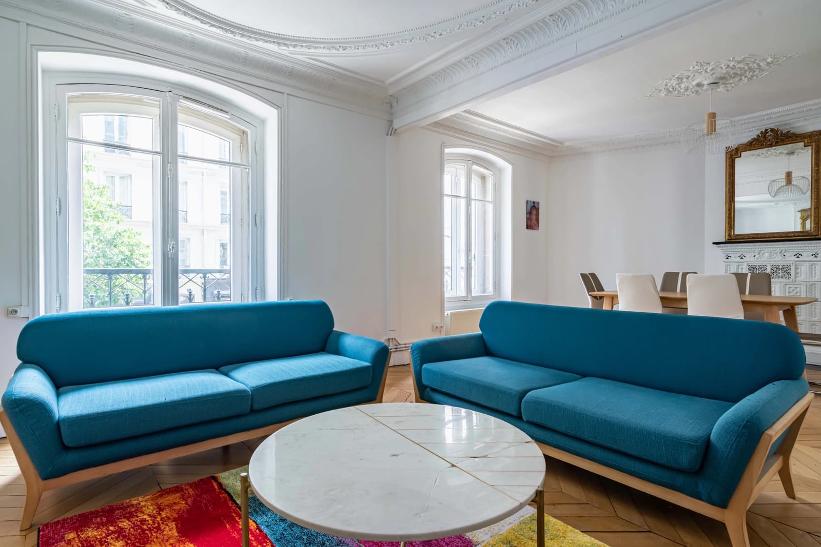 Living room in Beautiful Haussmannian apartment (3D visit) - 1