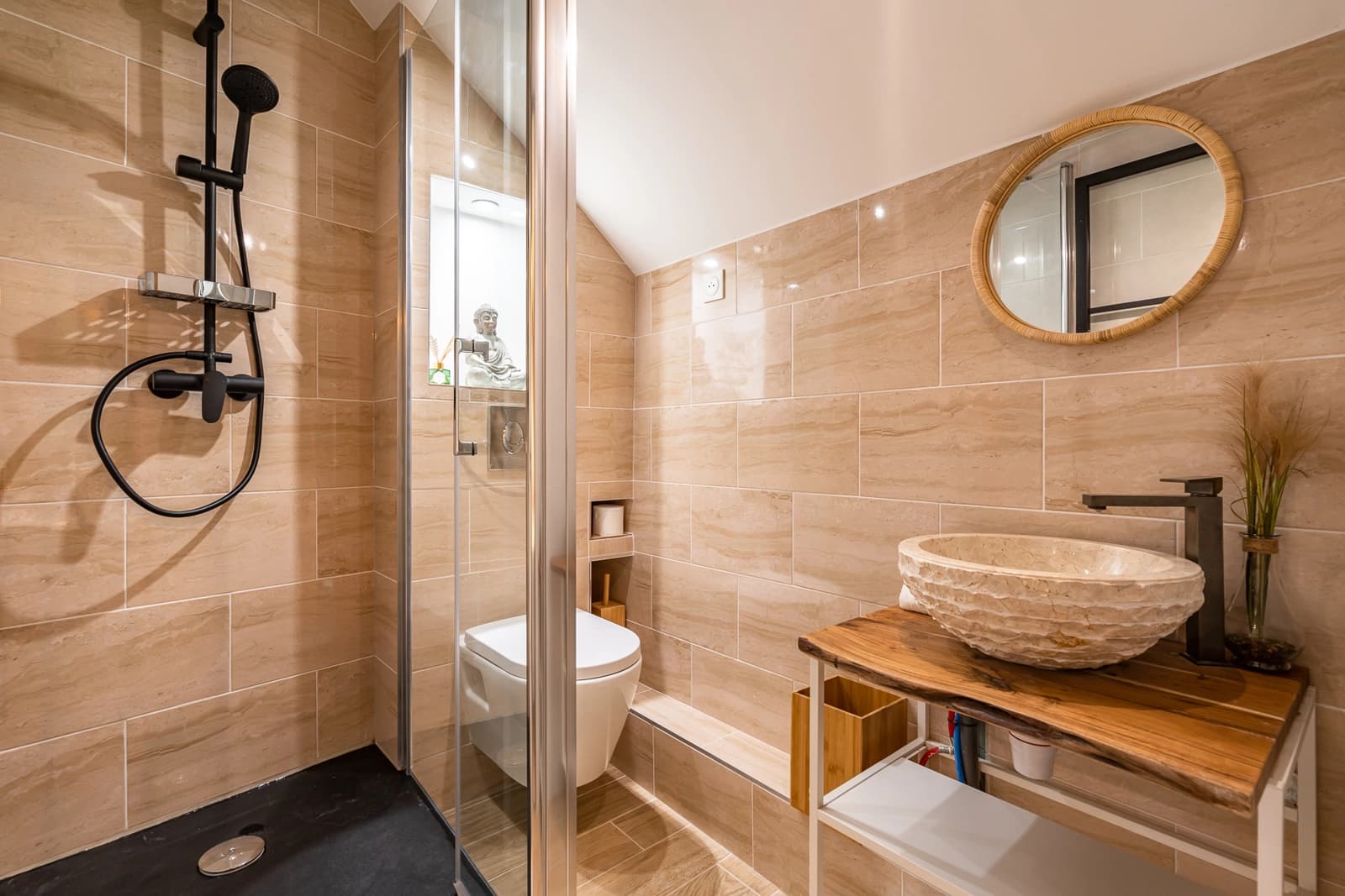 Bathroom in Studio Balneo évasion in Bali - 1