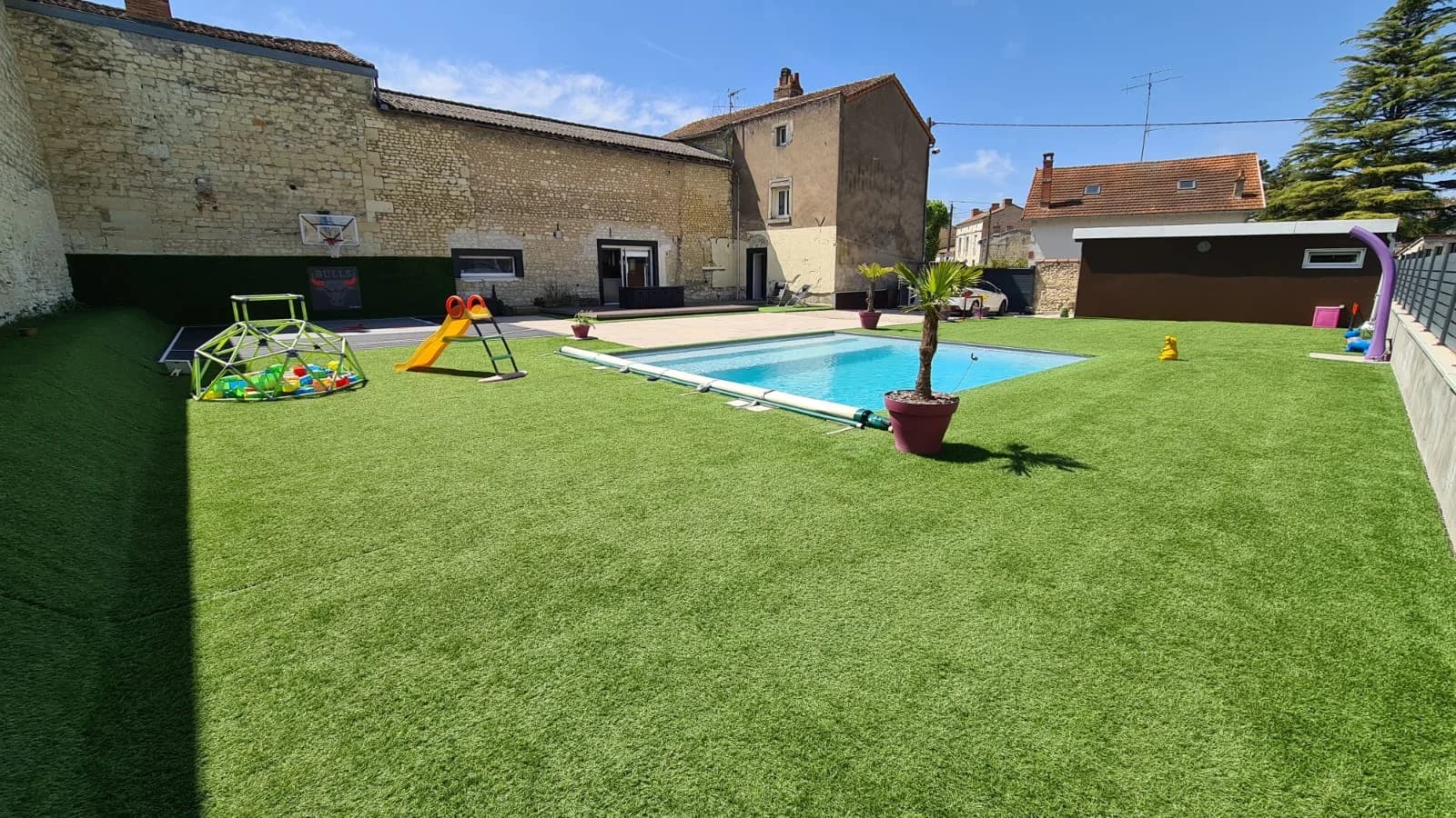 Salle de réunion dans Villa-loft avec piscine, sauna et terrain de basketball - 1