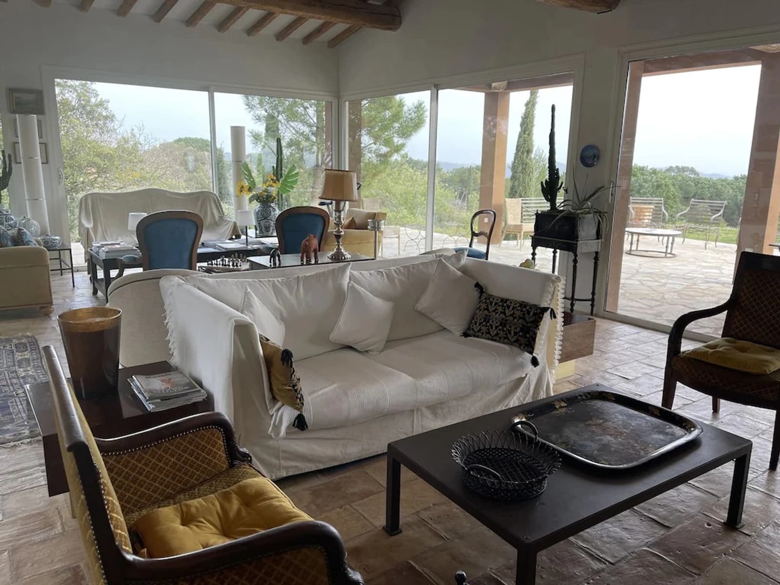 Salon dans Près de St-Tropez: villa sublime avec piscine privée - 1