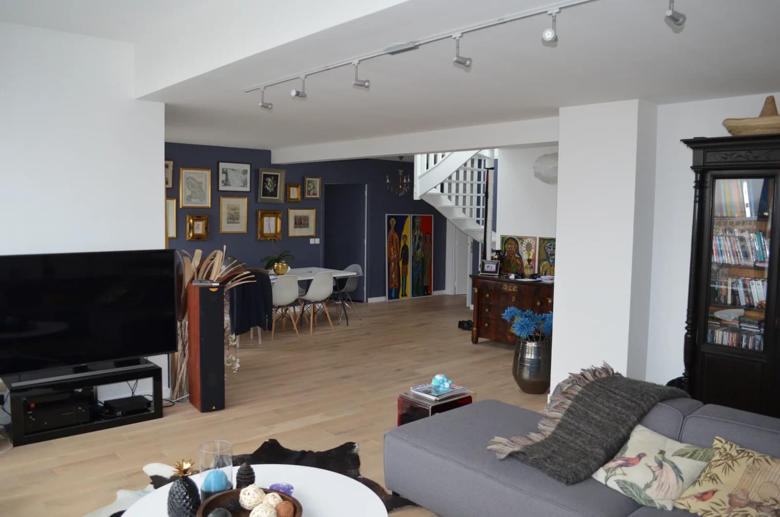 Living room in Rooftop with full view of Paris and La Défense - 0