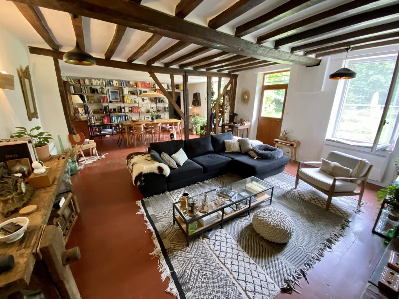 Living room in Charming Perche farmhouse 2 hours from Paris - 1