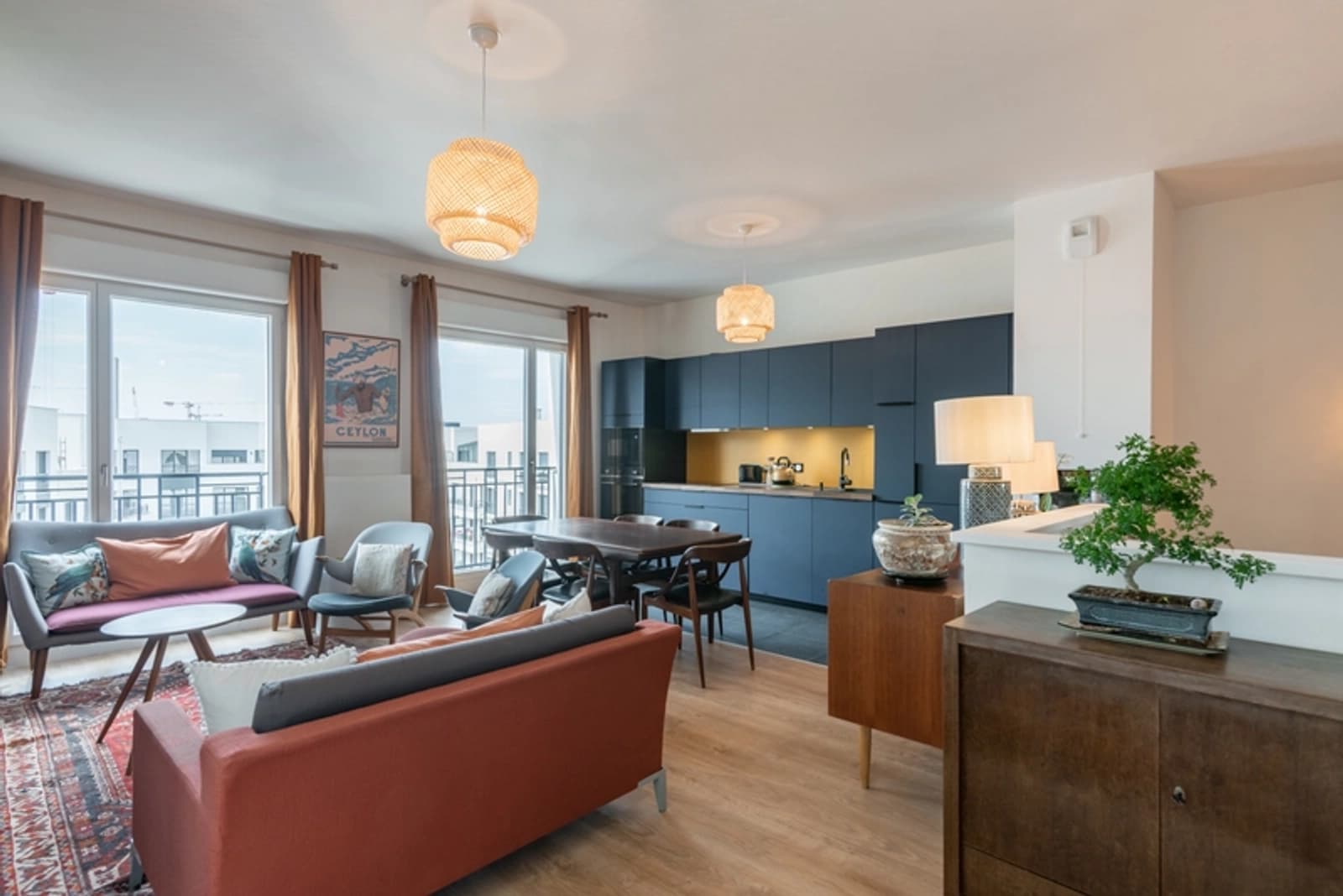 Salon dans Duplex avec une grande terrasse en rooftop, vue superbe - 1