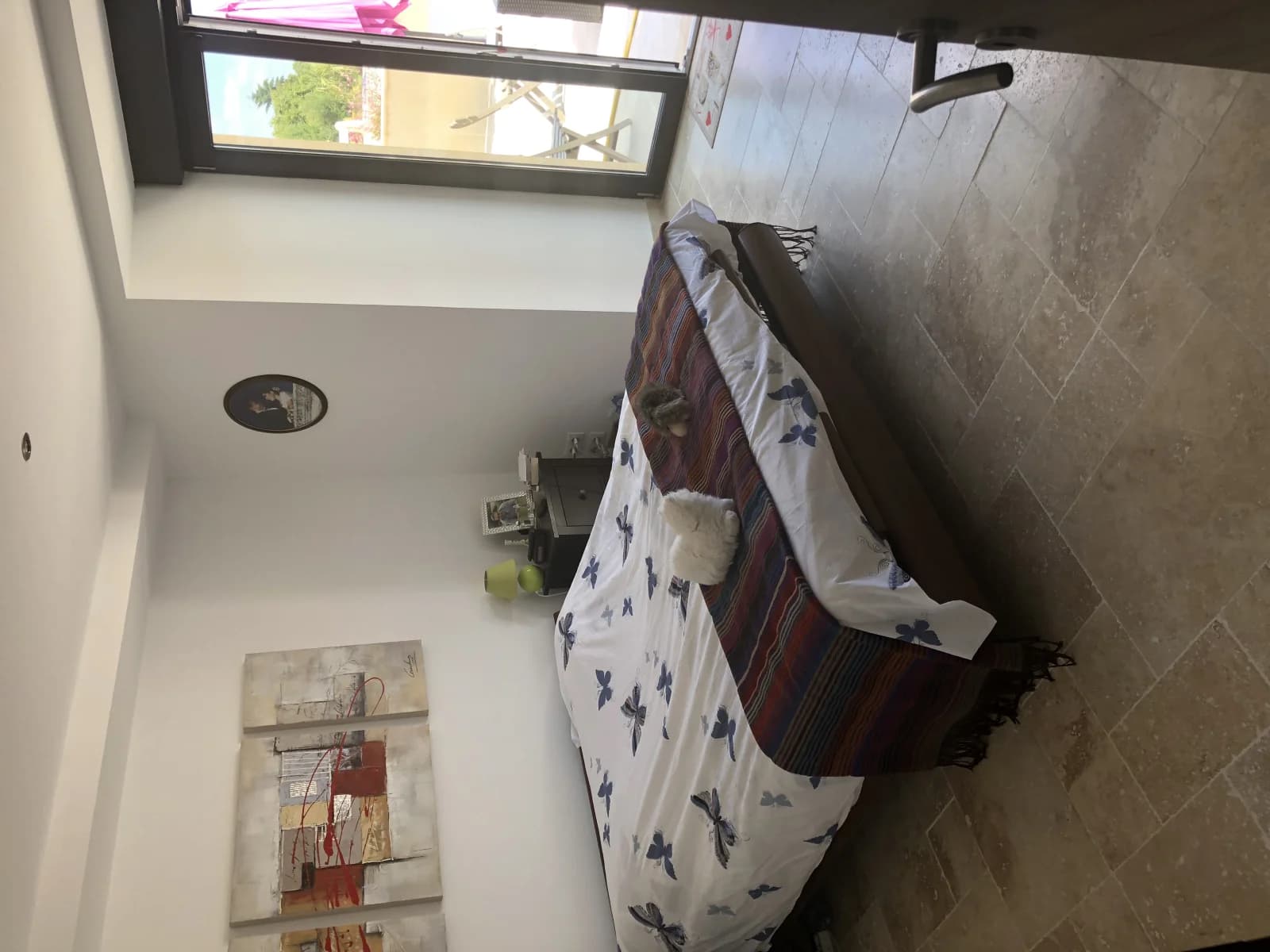 Bedroom in Perigord stone house with swimming pool - 1
