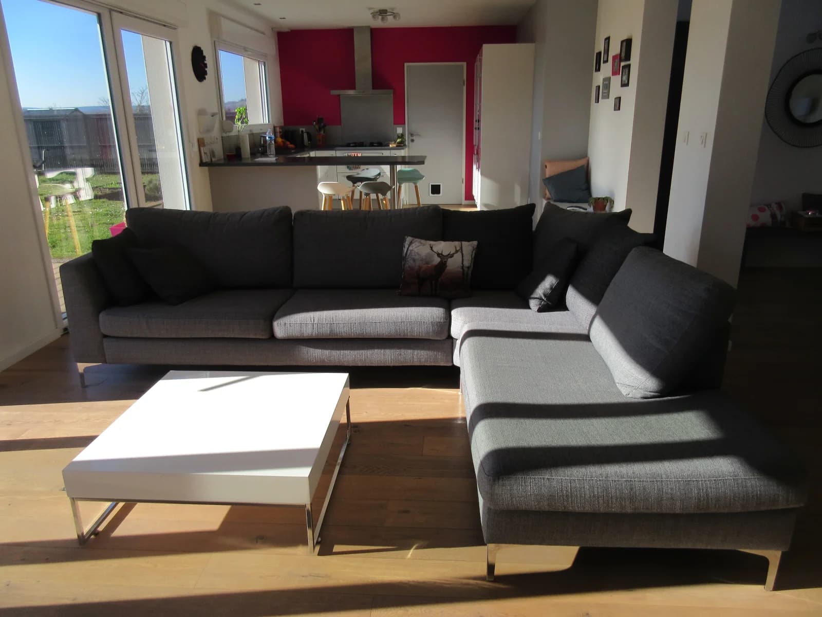 Living room in Bright house in the countryside 15 min from Metz - 1