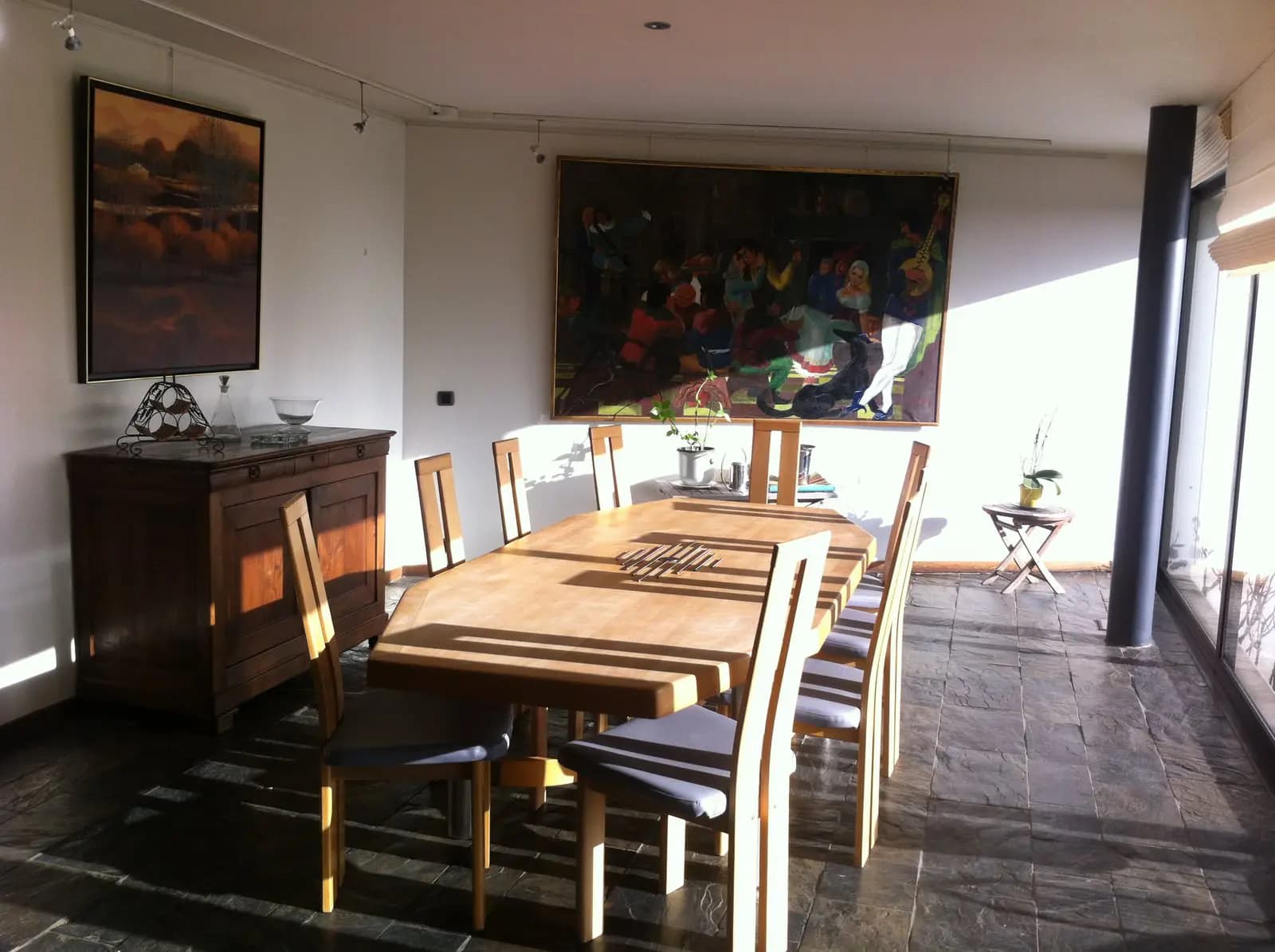 Salle de réunion dans Échappée belle: villa vue mer à Saint Brieuc - 1