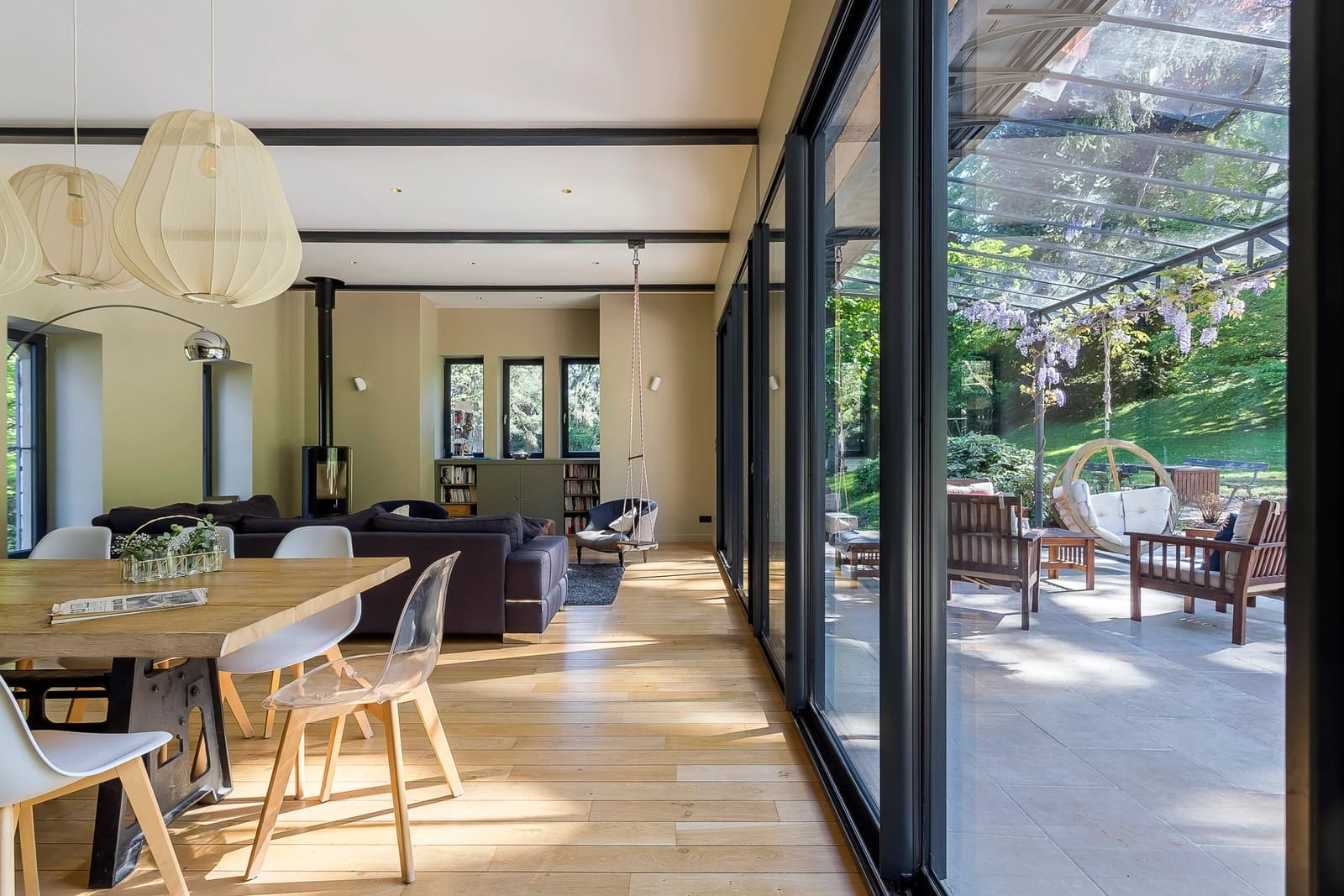Espace Maison dans un parc arboré, vue Lyon et toit-terrasse - 1