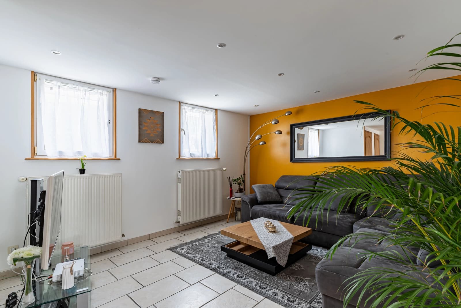 Espace de vie au design moderne et confortable