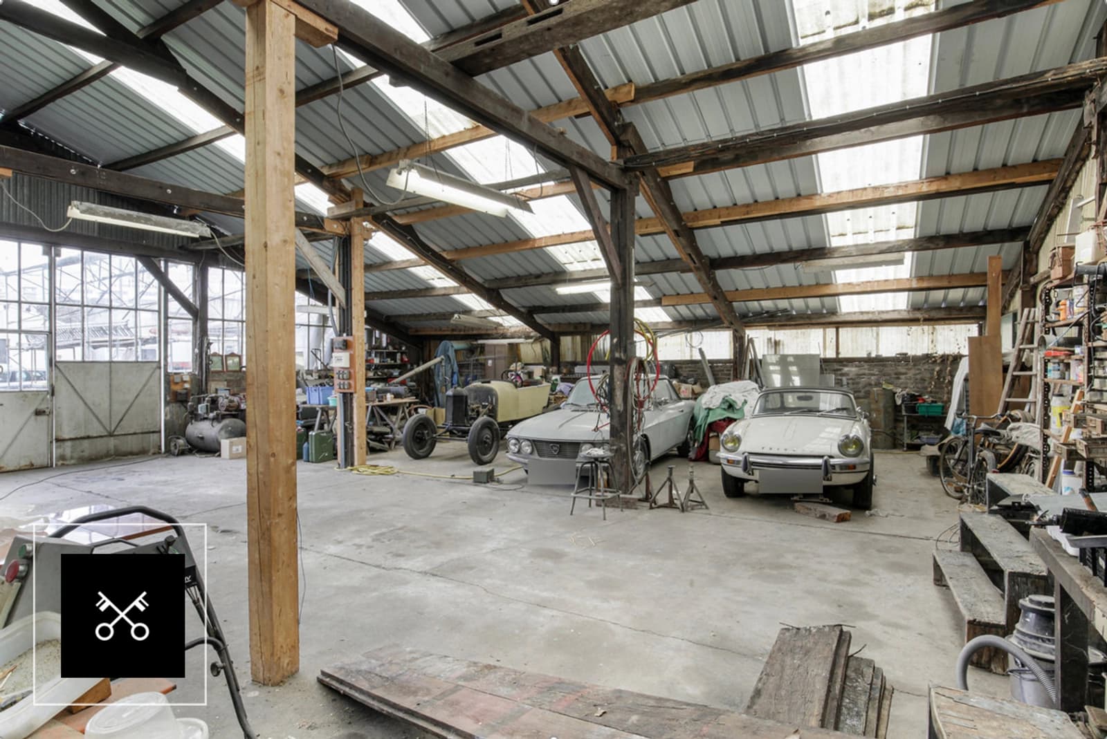 Living room in Garage Industriel - 1