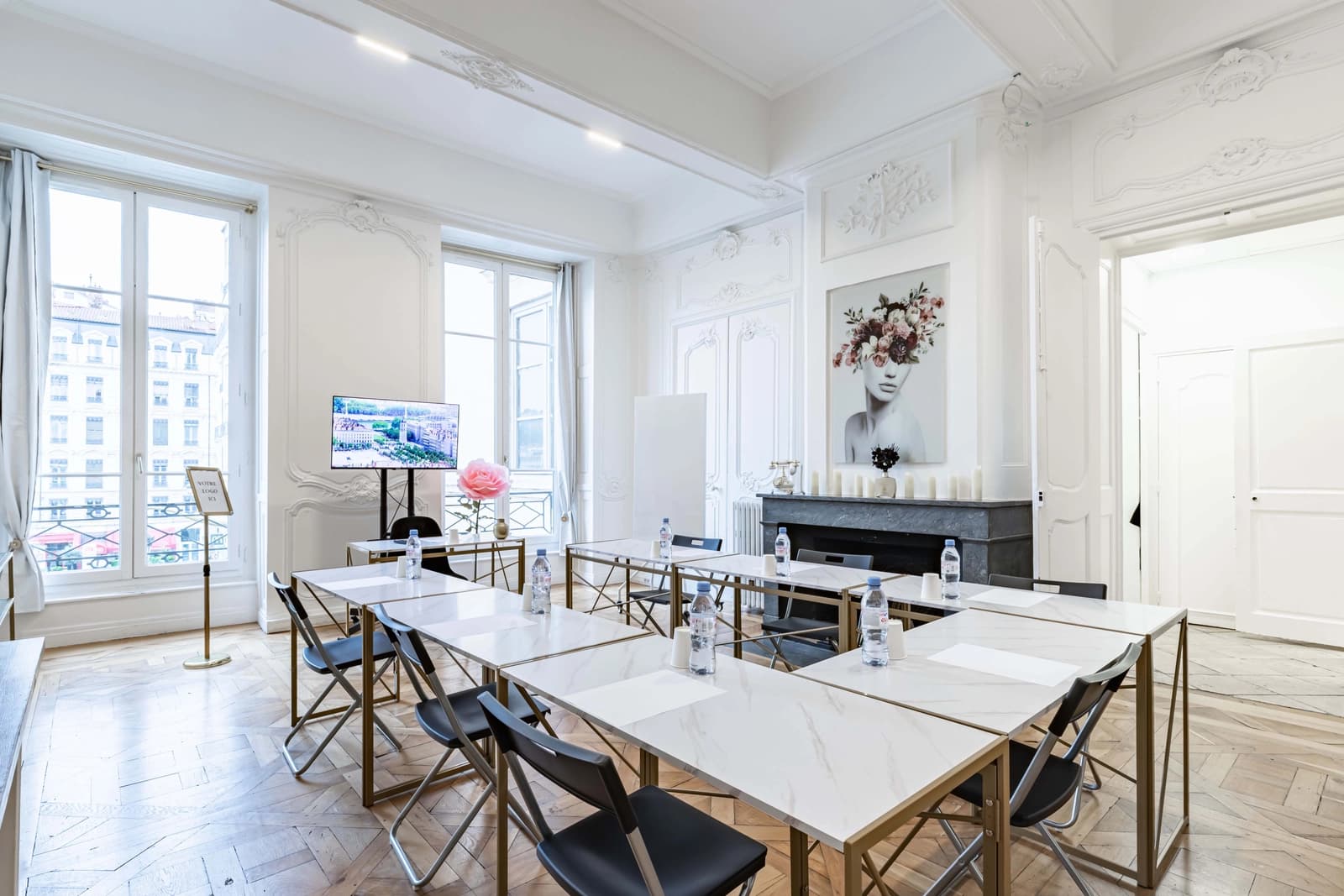 Salle de réunion dans Lyon Bellecour: espace haussmannien de caractère - 1