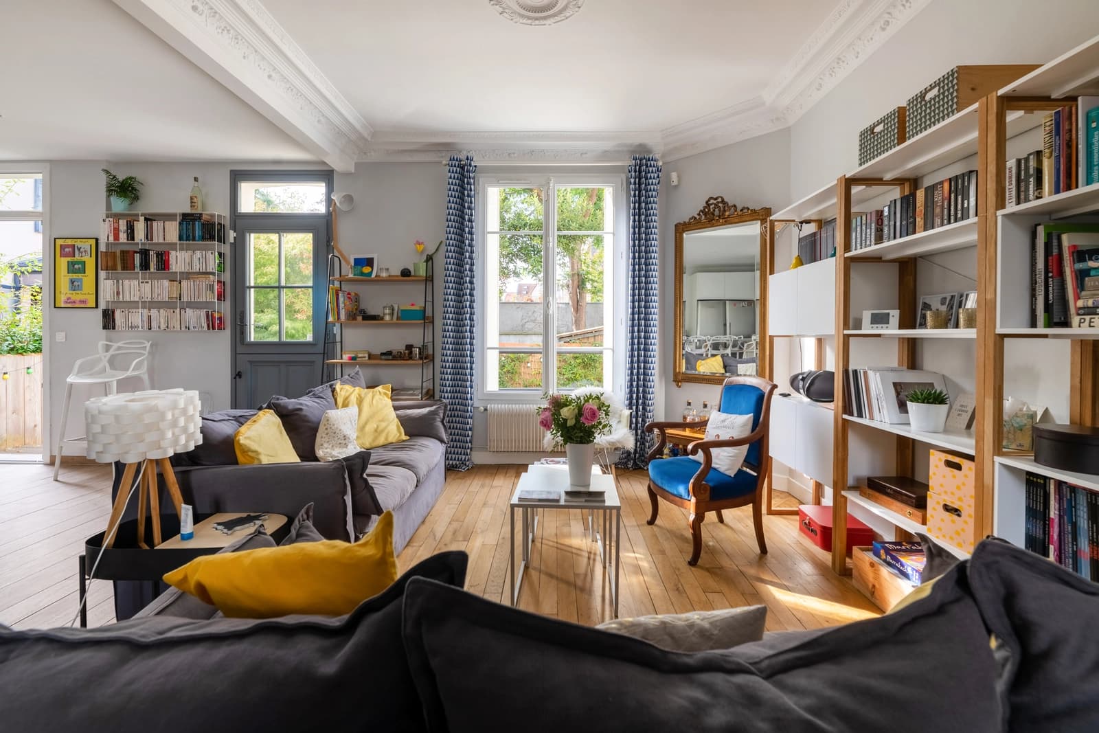 Living room in House 120m² Colombes - 1
