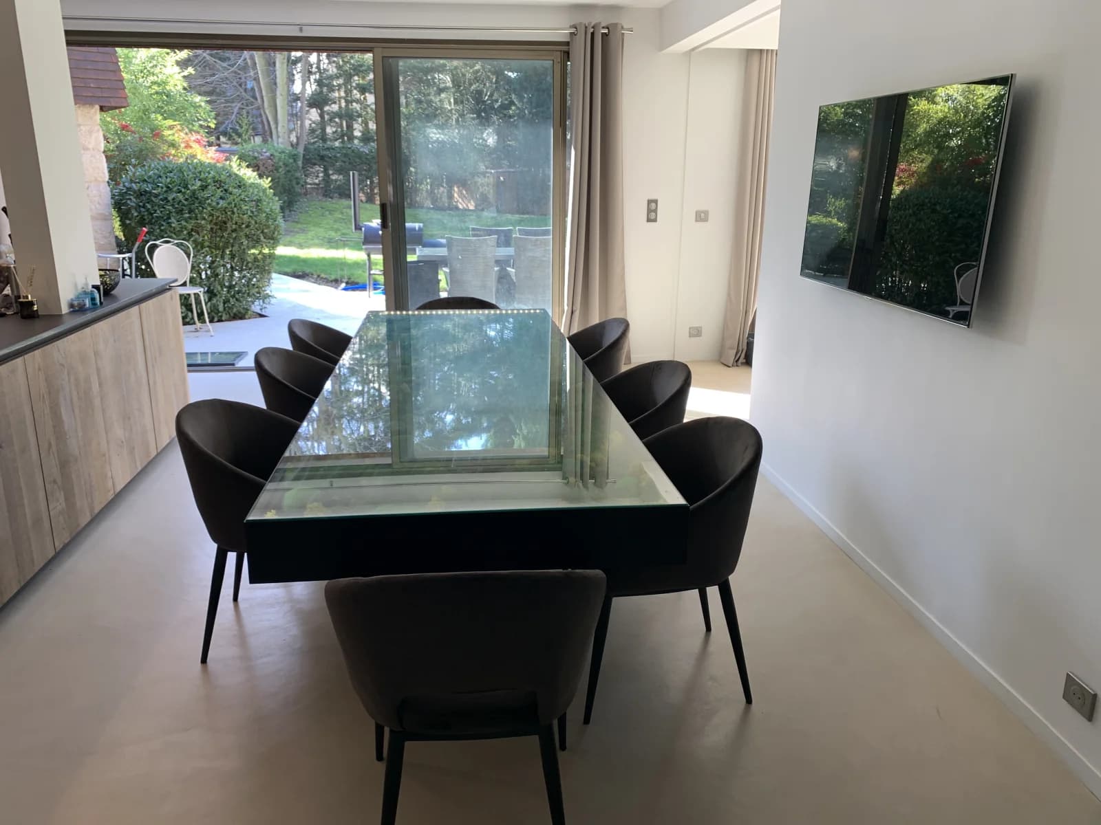 Salle de réunion dans Villa contemporaine unique face au lac des Ibis - 1