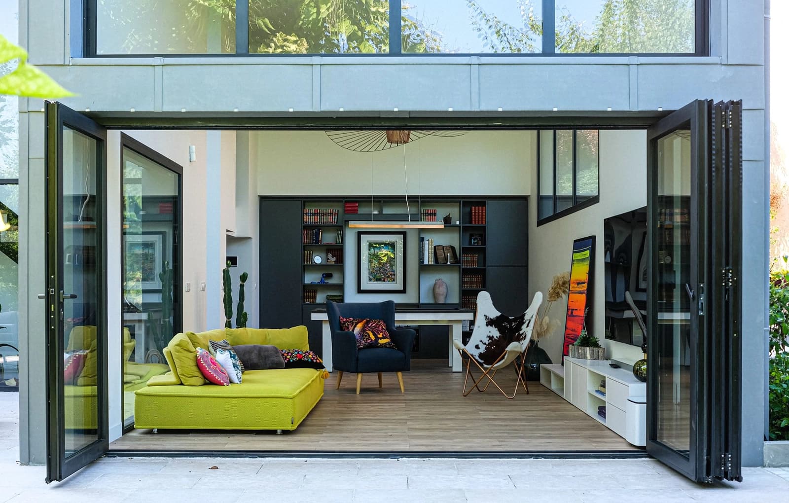 Salon dans Maison d'architecte/loft avec jardin, proche de la gare - 1