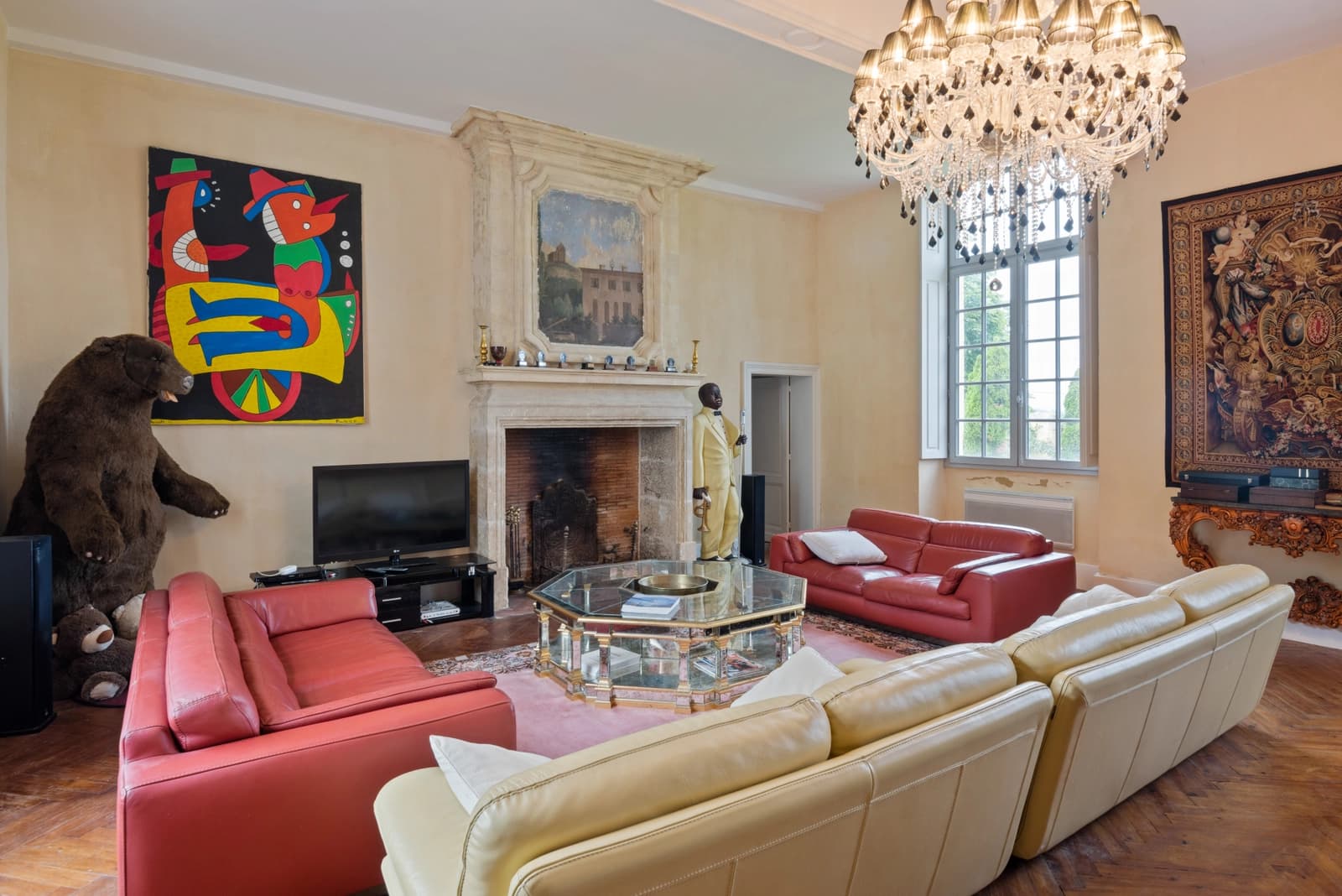 Salon dans Domaine viticole avec son château historique du XIIe - 0