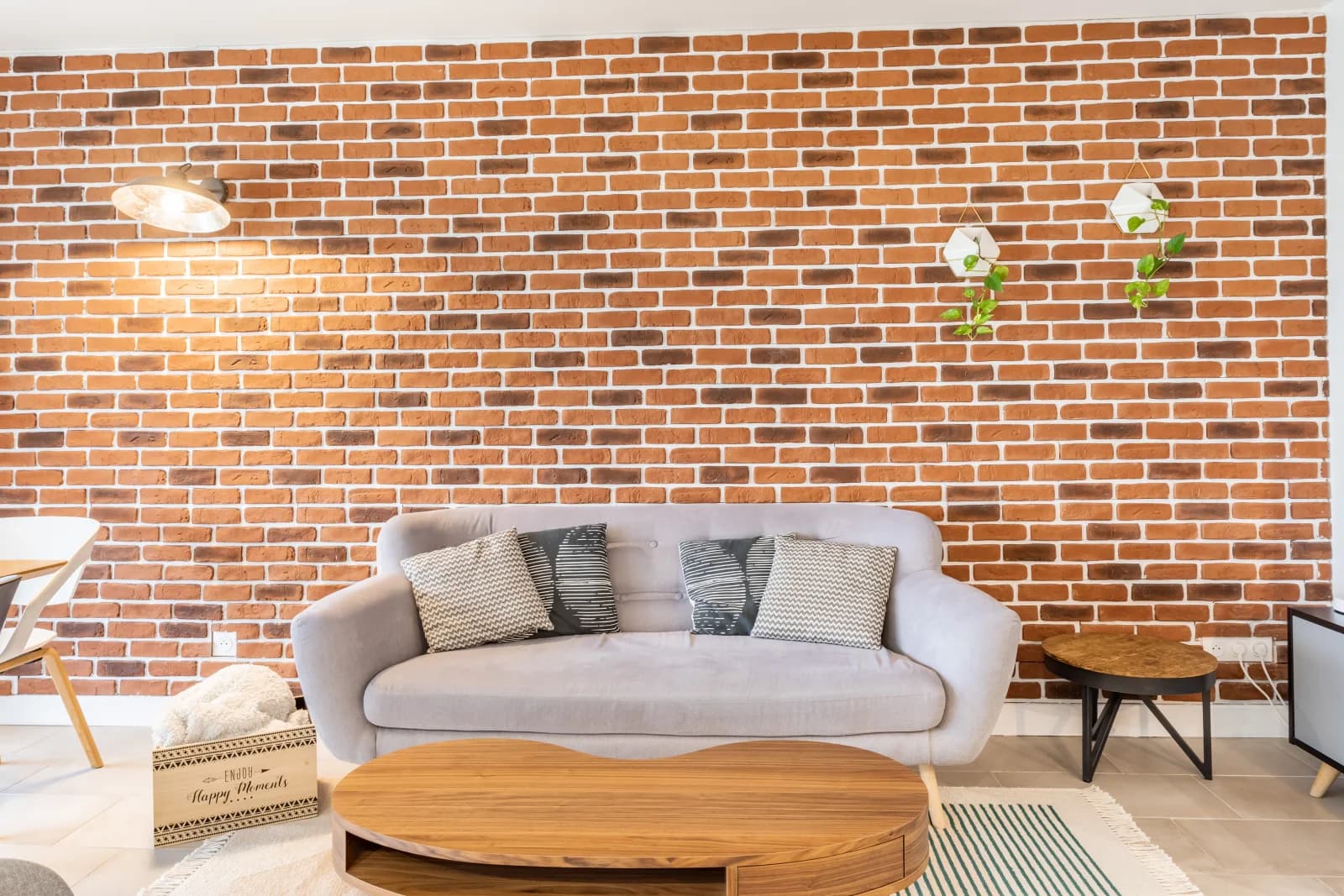 Living room in Bright loft-style apartment with balcony - 1