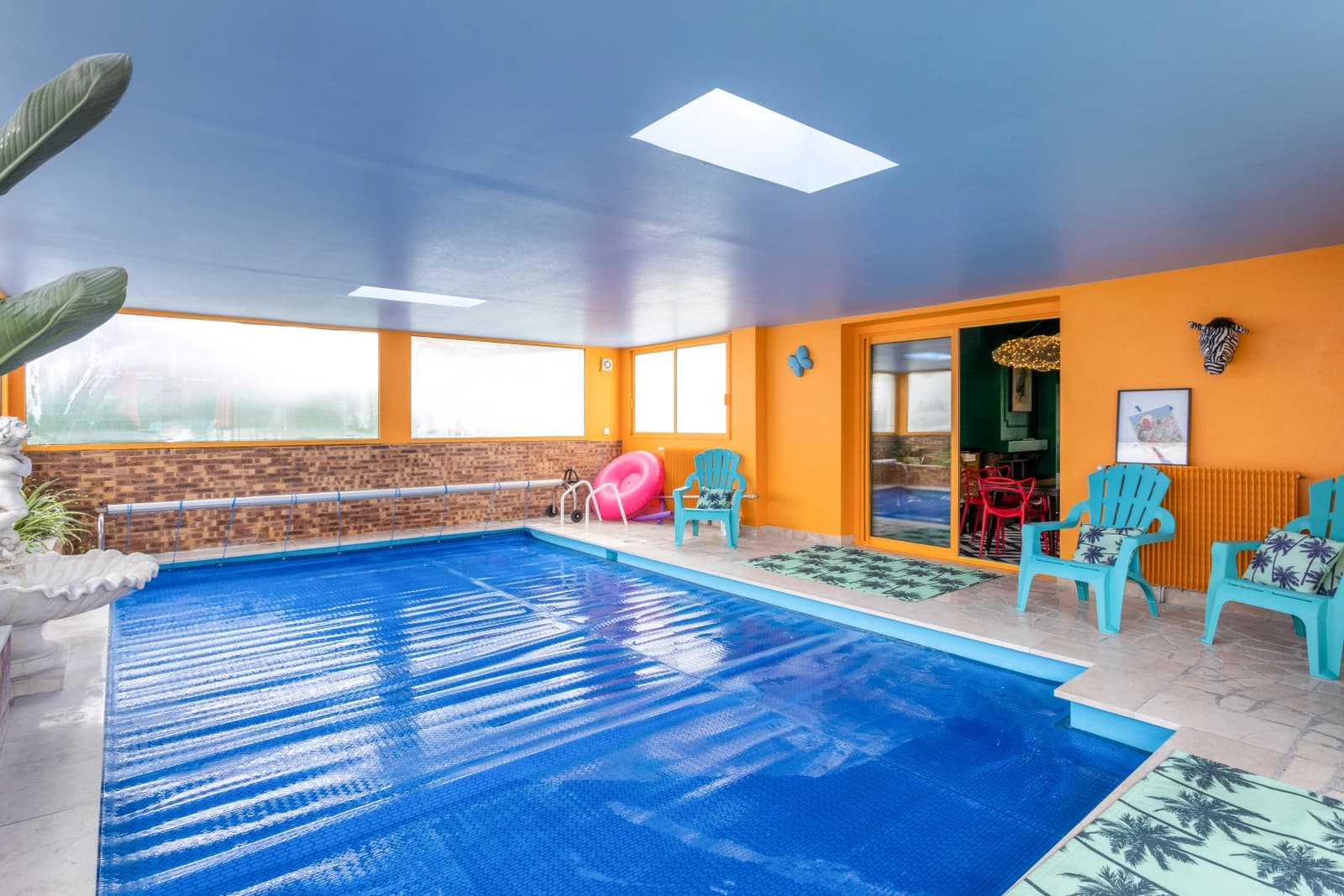 Meeting room in Villa casa di Roma, swimming pool and disco - 1