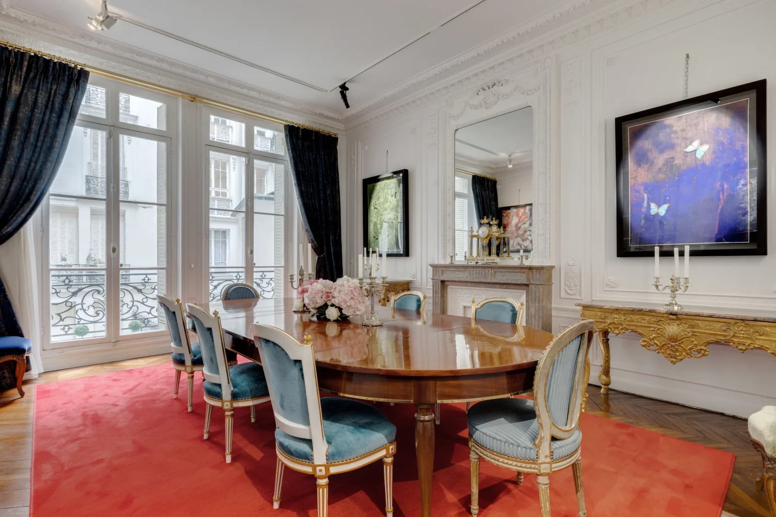 Salle de réunion dans Appartement haussmannien au cachet parisien préservé - 0