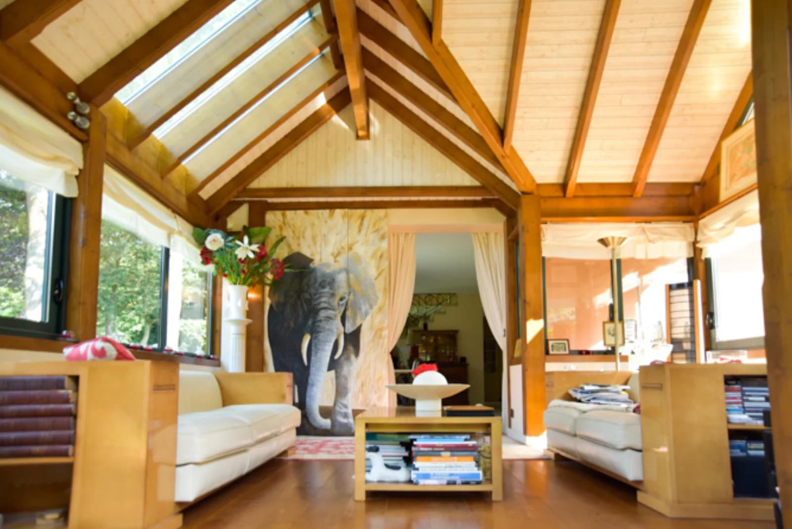 Living room in Belle propriete forestiere de 250m² - 0