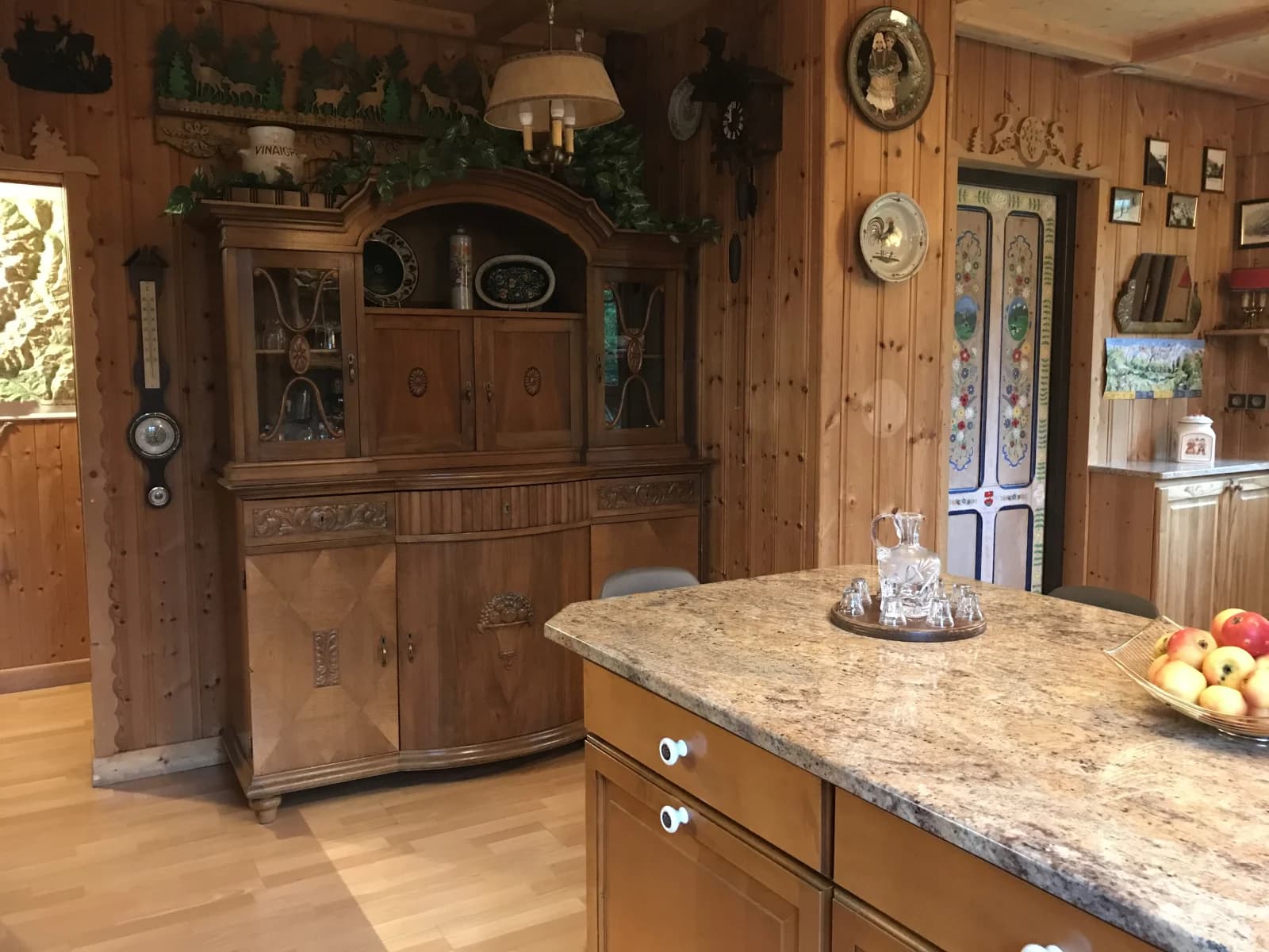 Kitchen in Typical Chamonix chalet facing Mont Blanc - 1