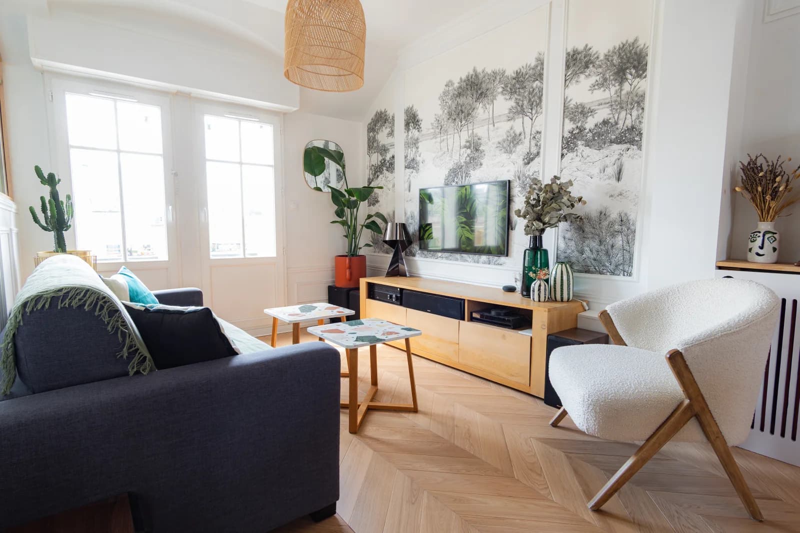 Appartement tendance avec balcon