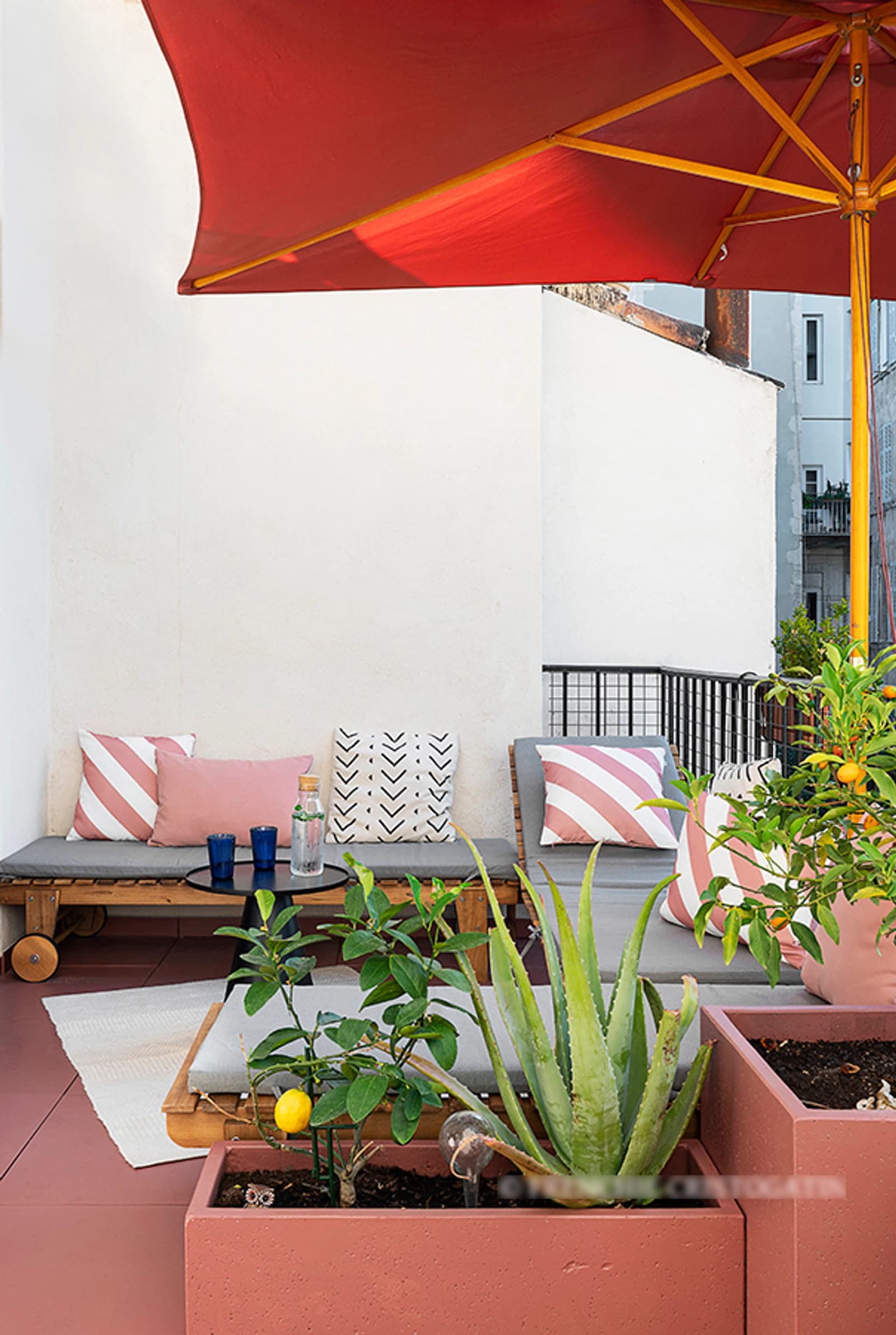 Living room in Mediterranean apartment with terrace - 1